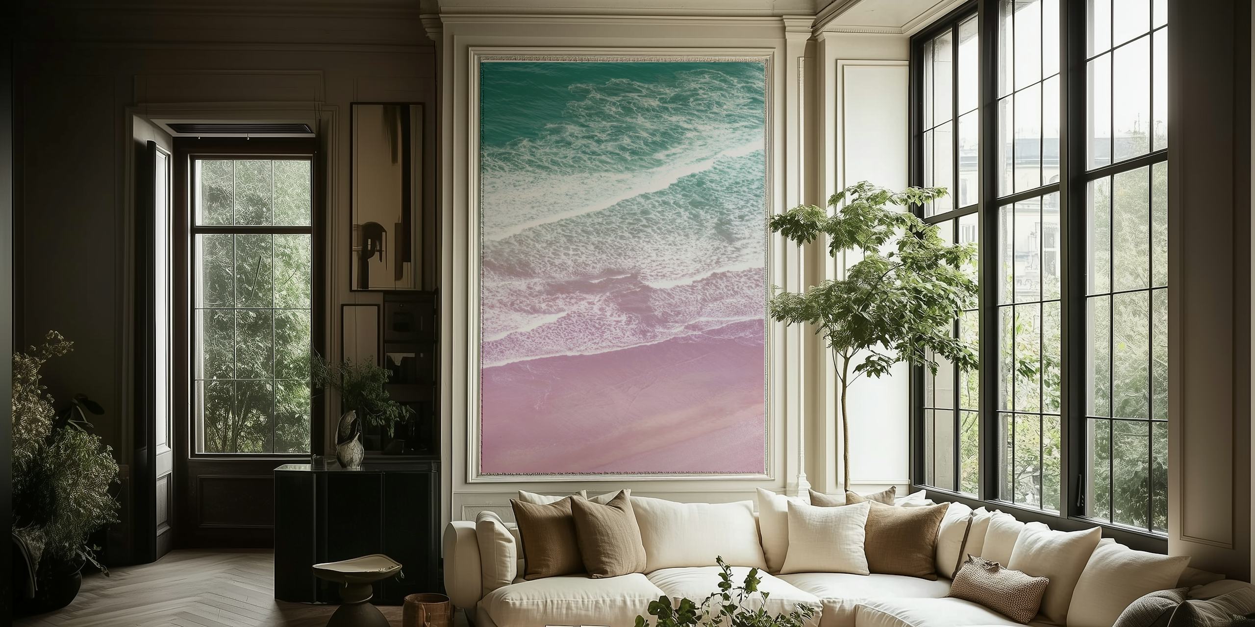 Behang met prachtige oceaangolven