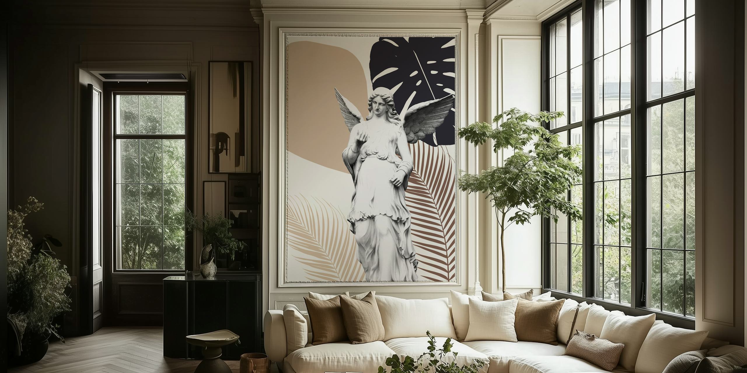 Angel Abstract Finesse 1 wallpaper in a room
