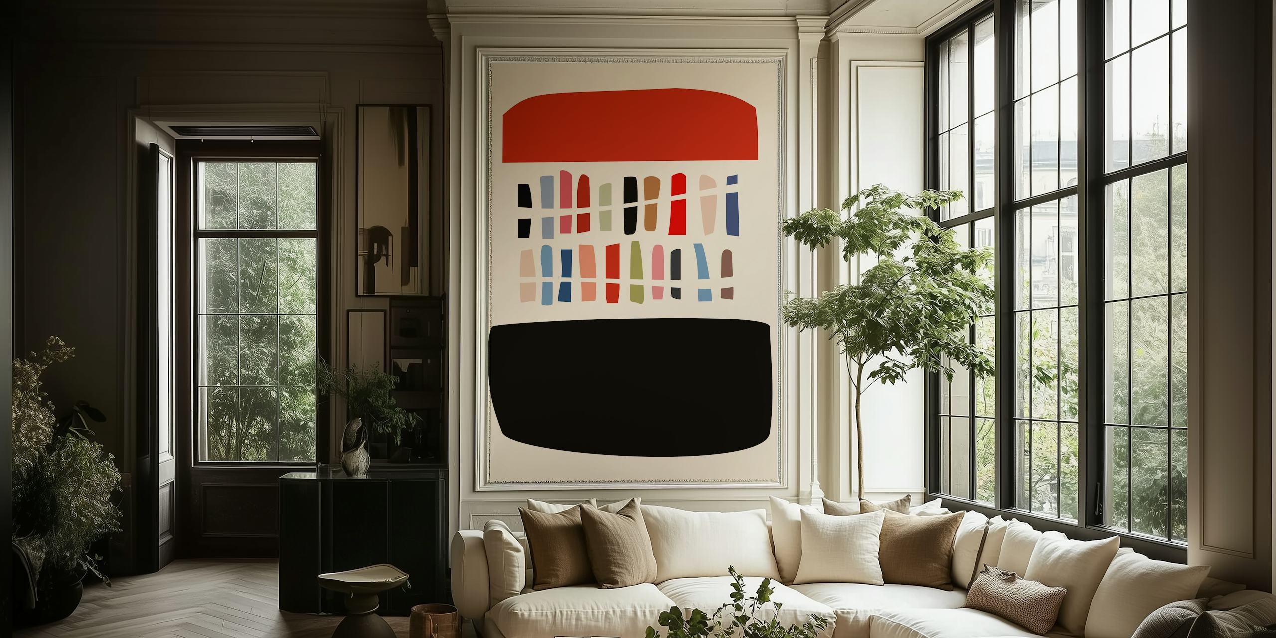Vibrant abstract wallpaper design