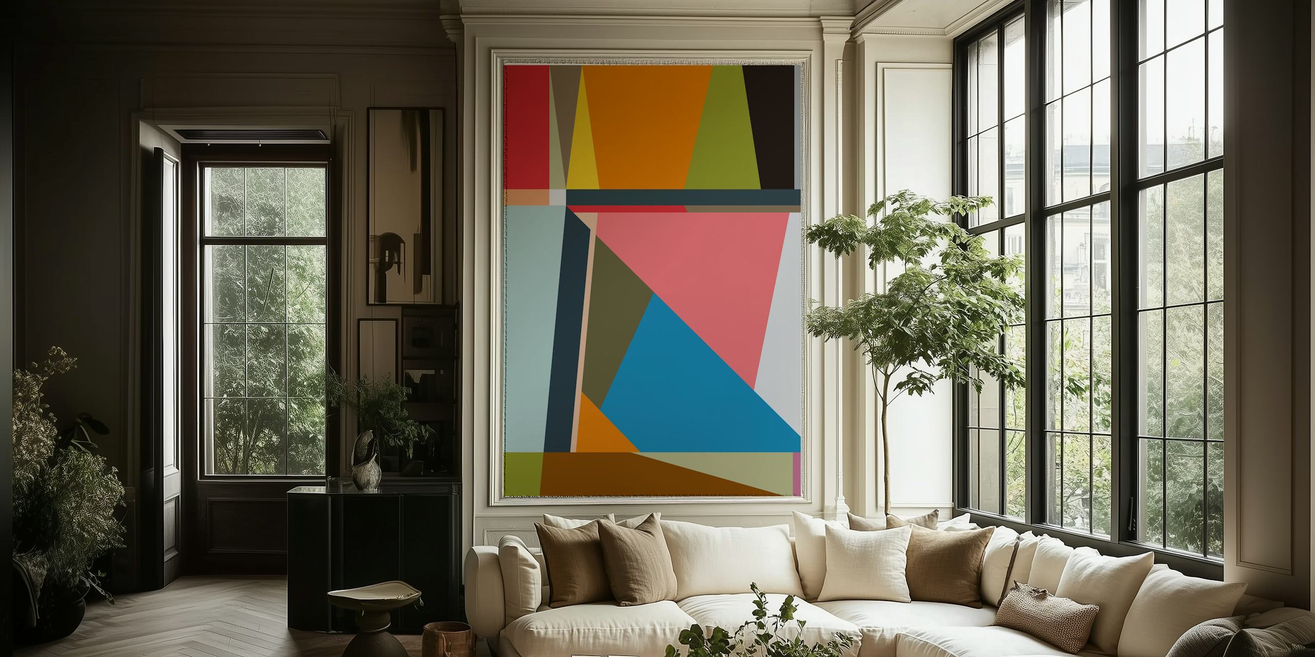 Abstract Composition 929 papel pintado en una habitación