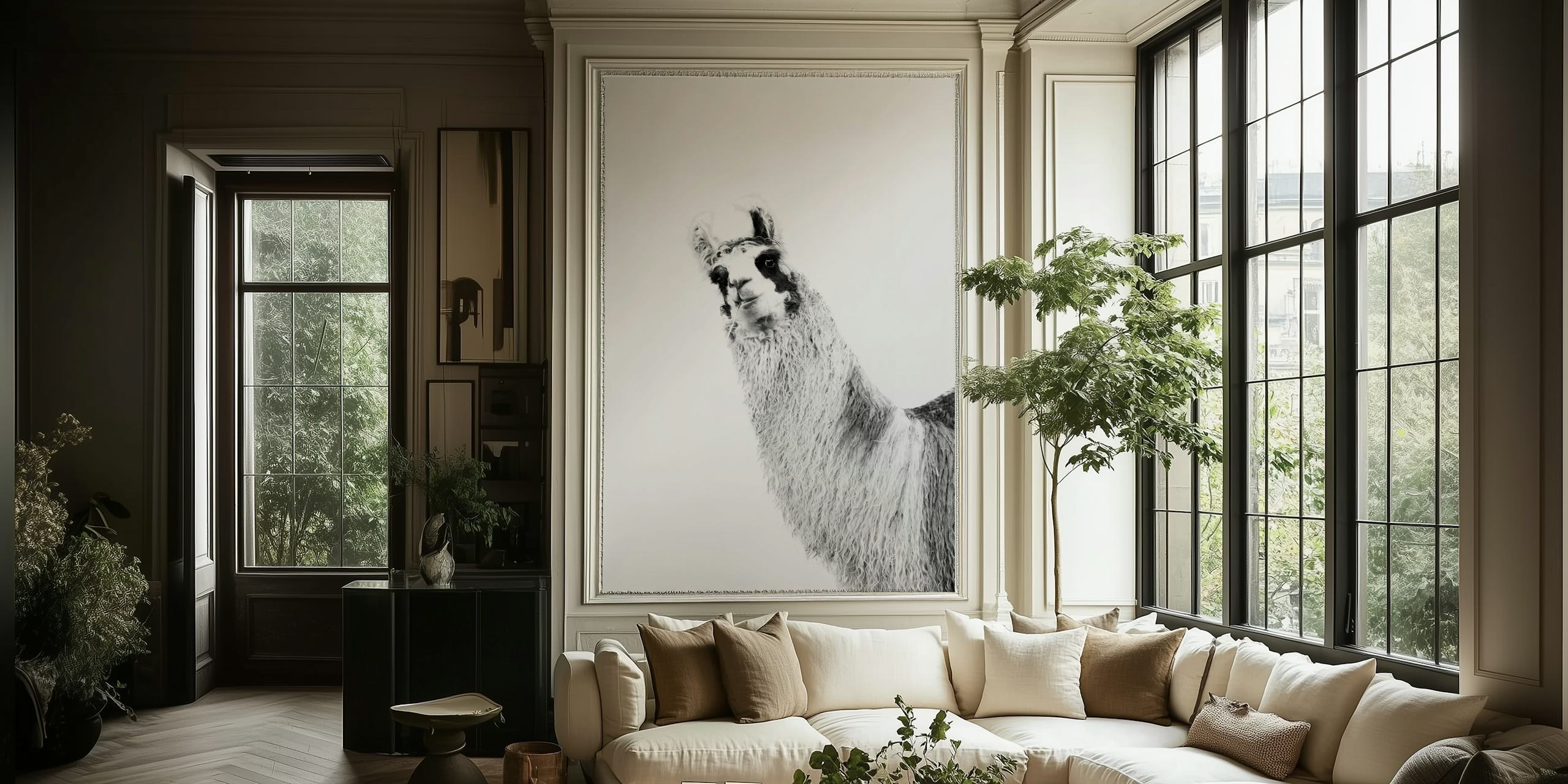 Cute Llama černobavý design