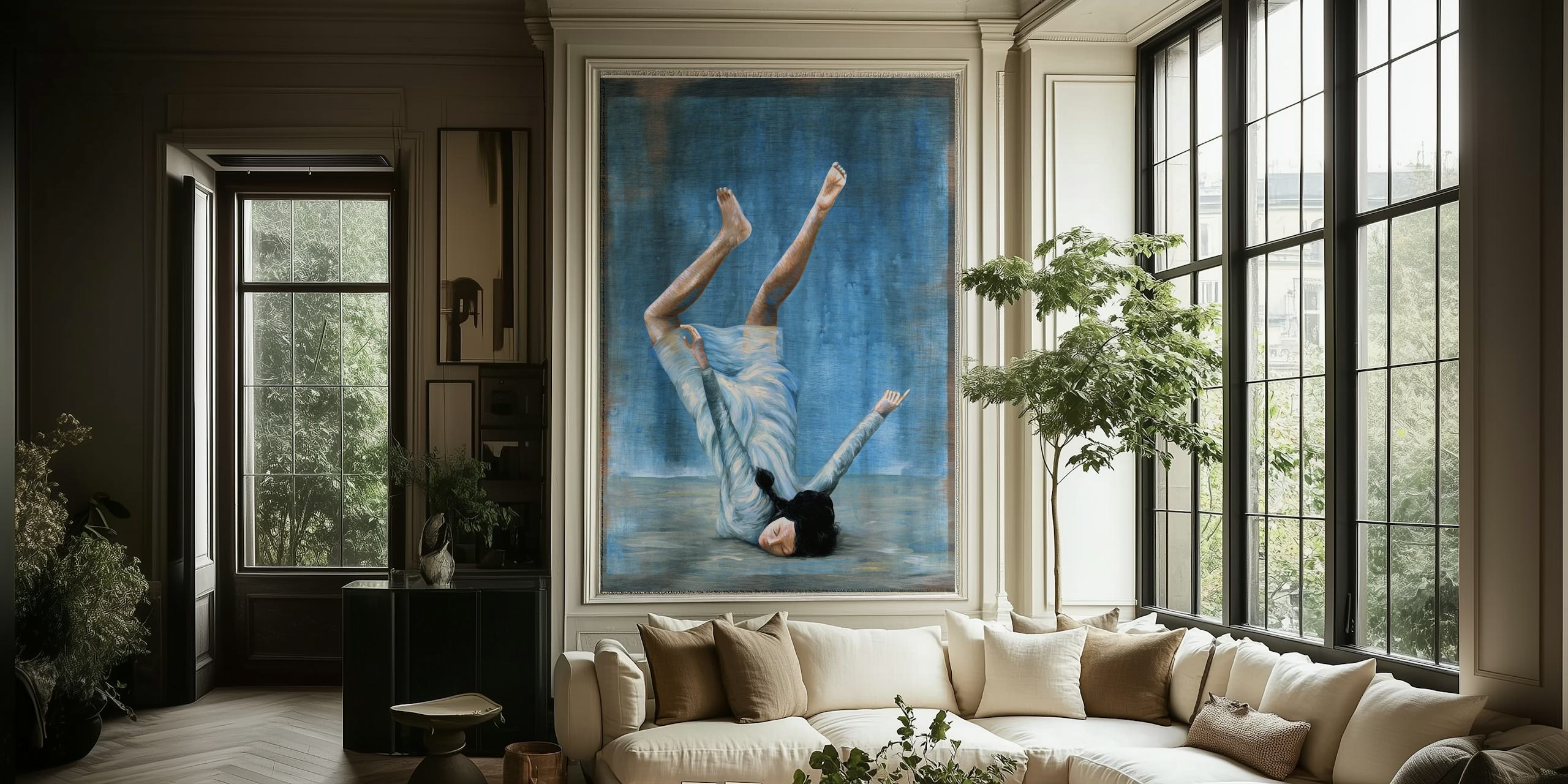 Almost Blue wallpaper in a stylish room