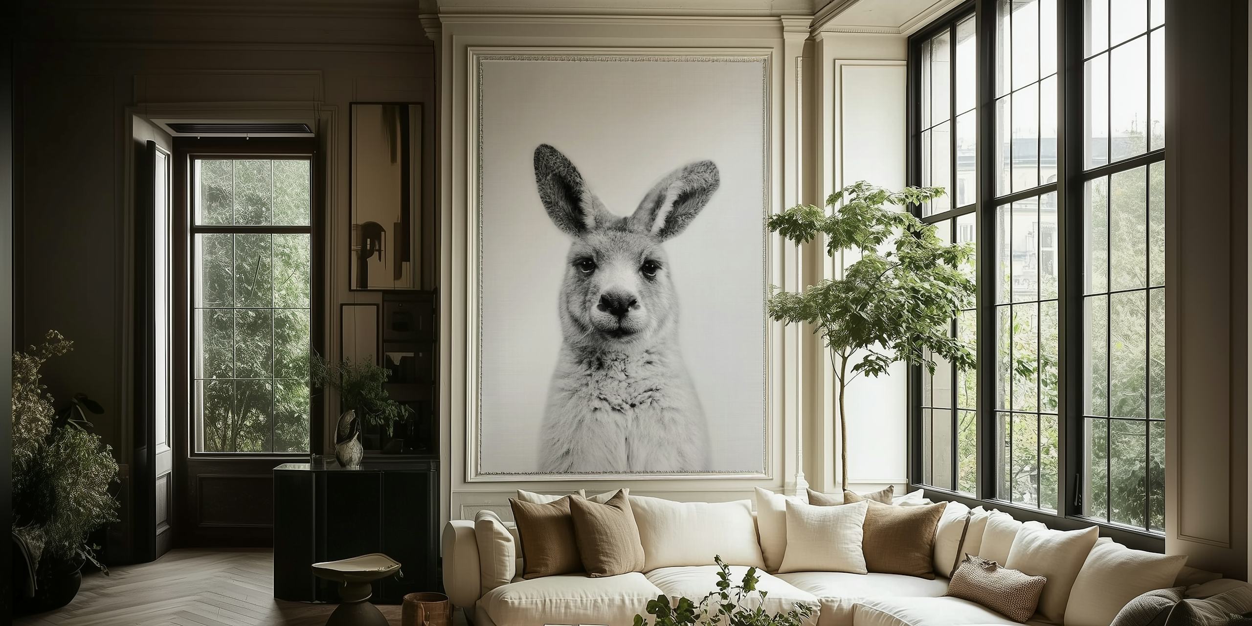 Design tapety Mr. Kangoroo w pokoju