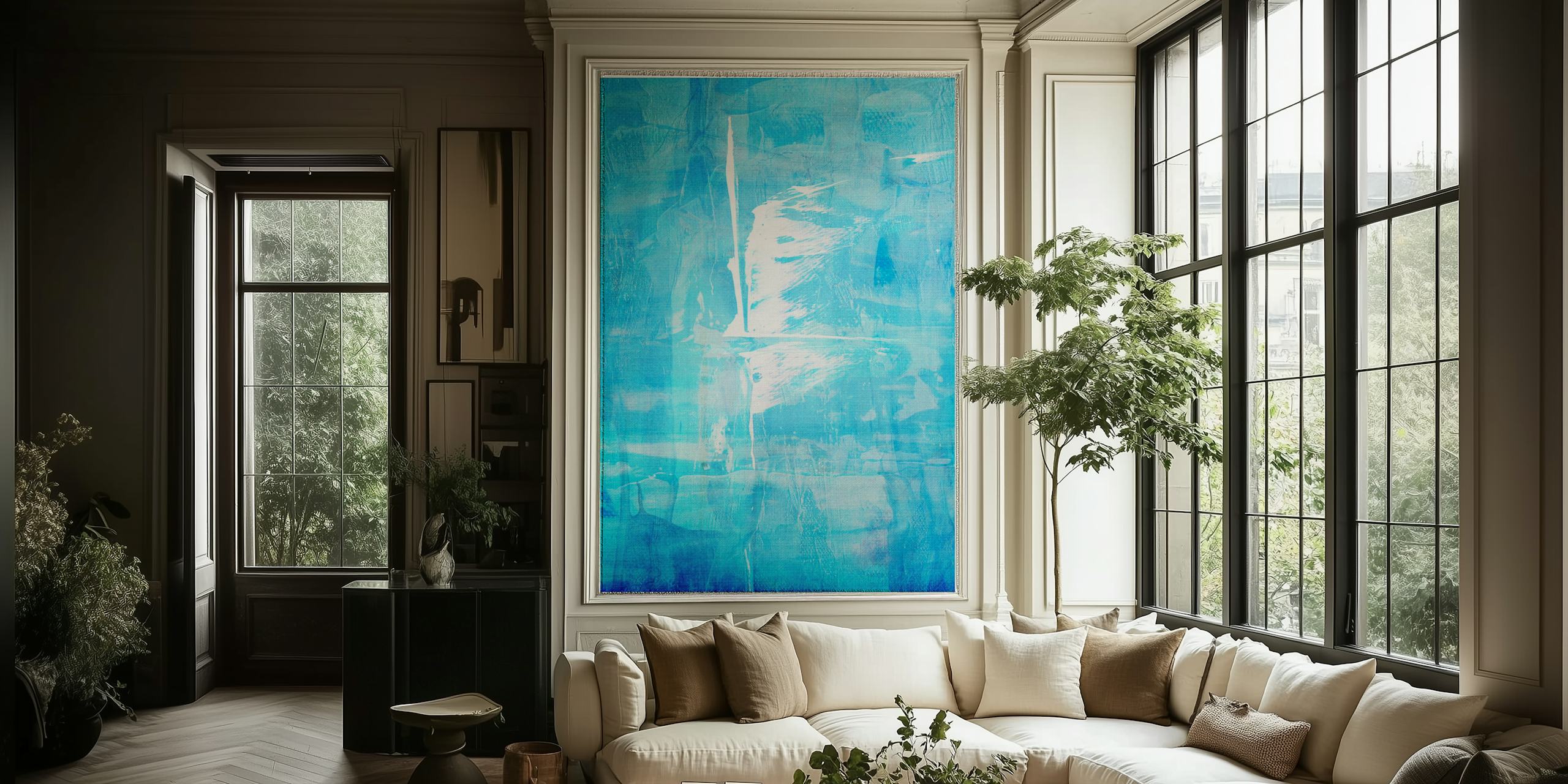 Sail 1 wallpaper in a modern room