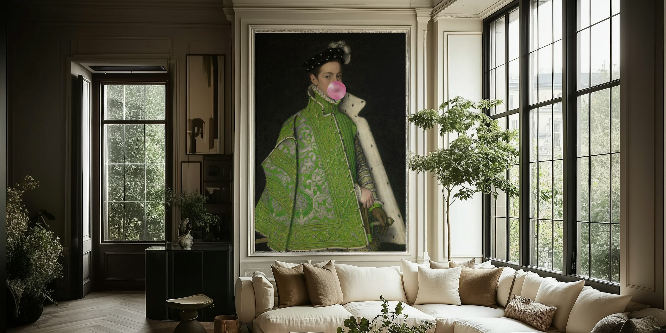 Noble Playful Portrait tapeta v pokoji