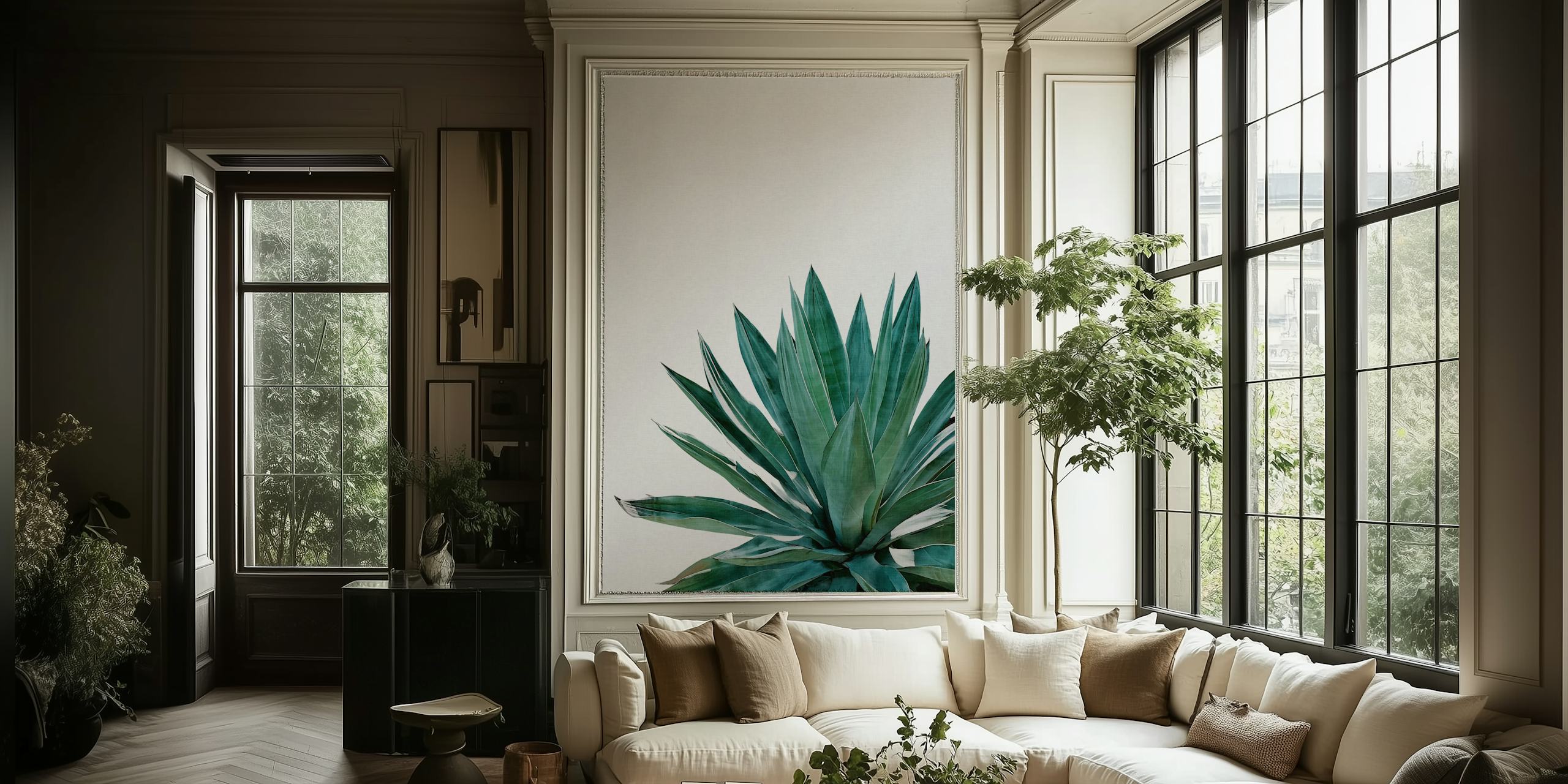 Carta da parati Agave Cactus in una stanza