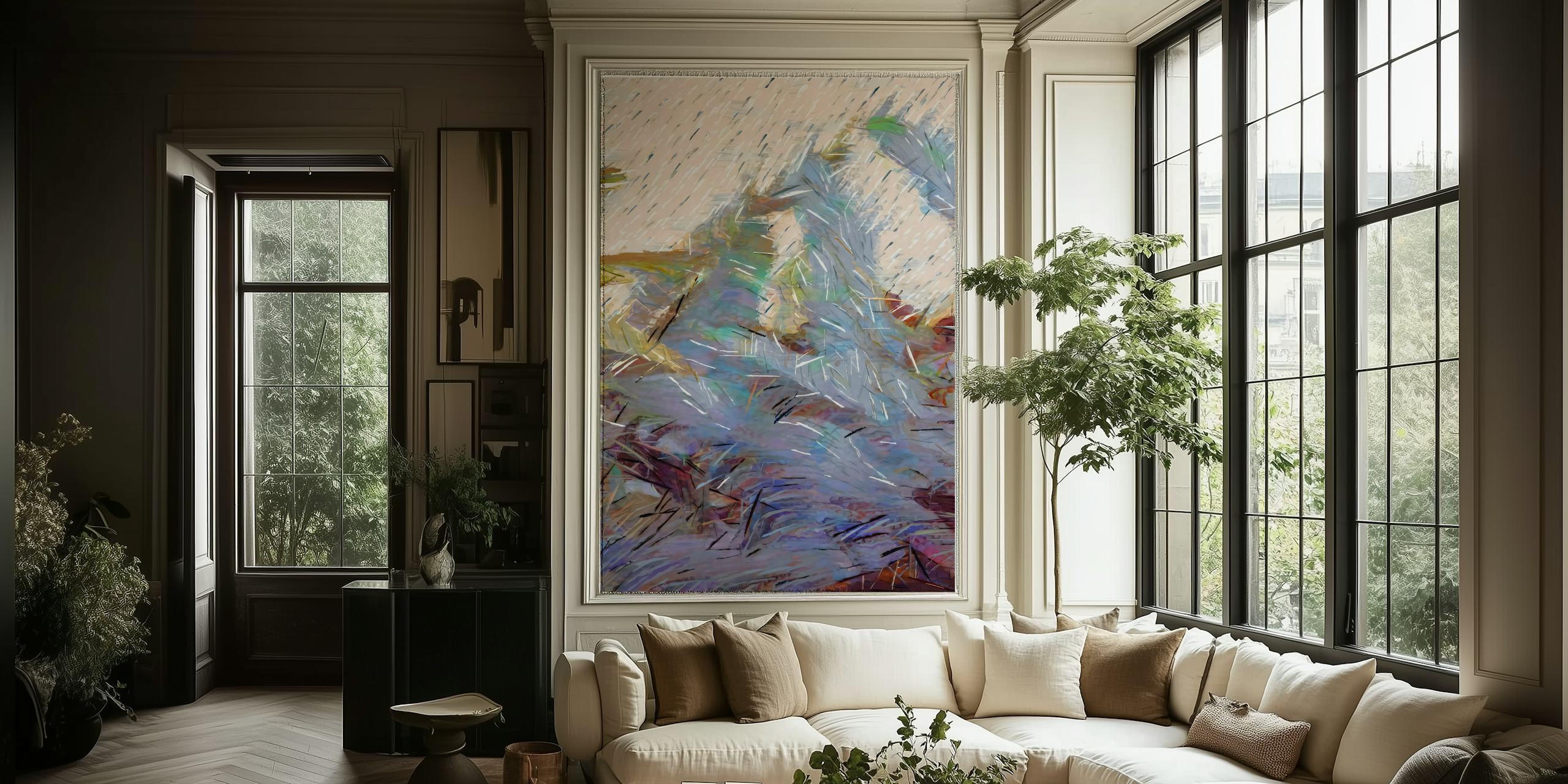 Papel de parede Beyond The Forest em um quarto