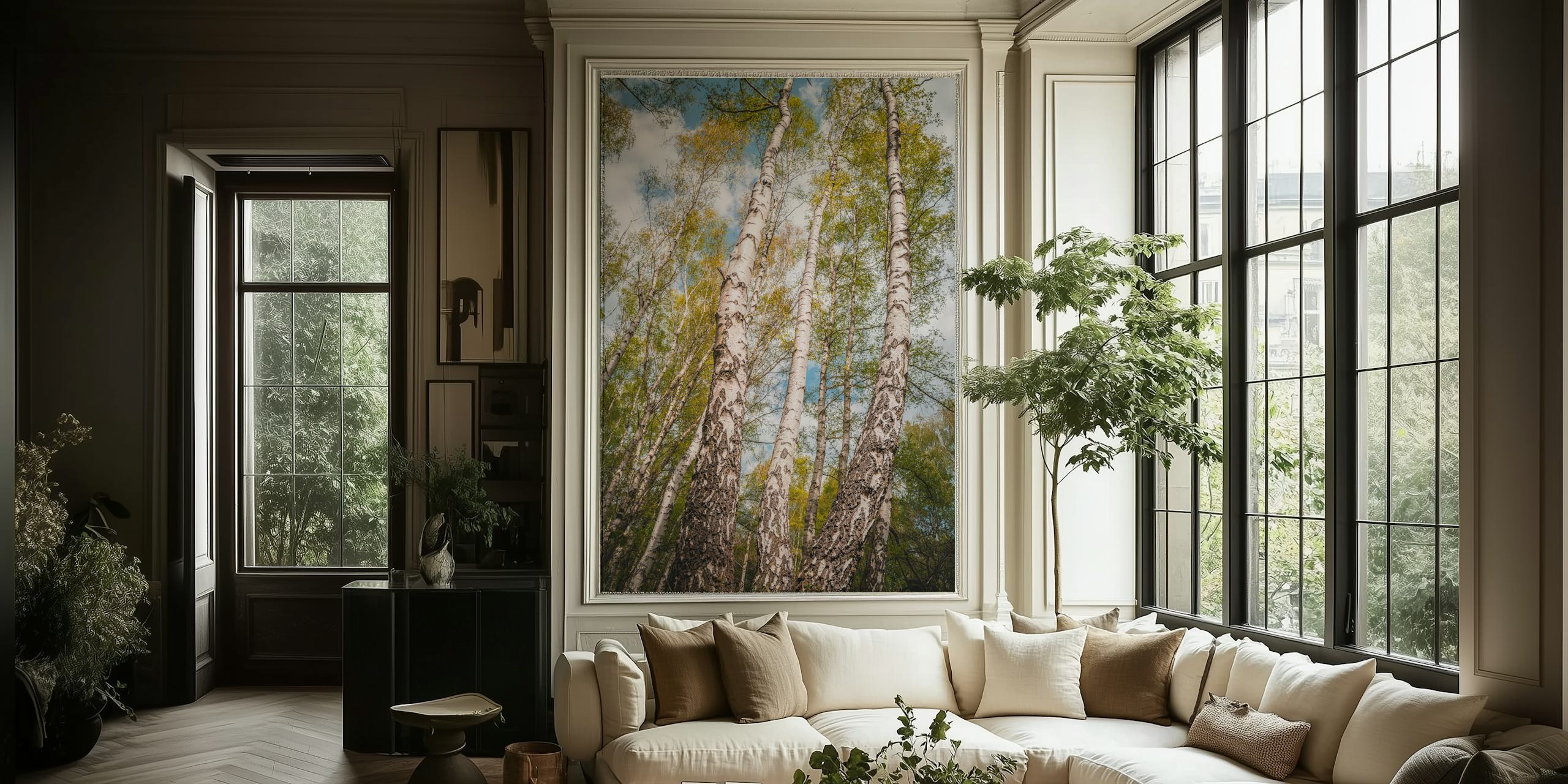 Birches Forest tapet i et rum