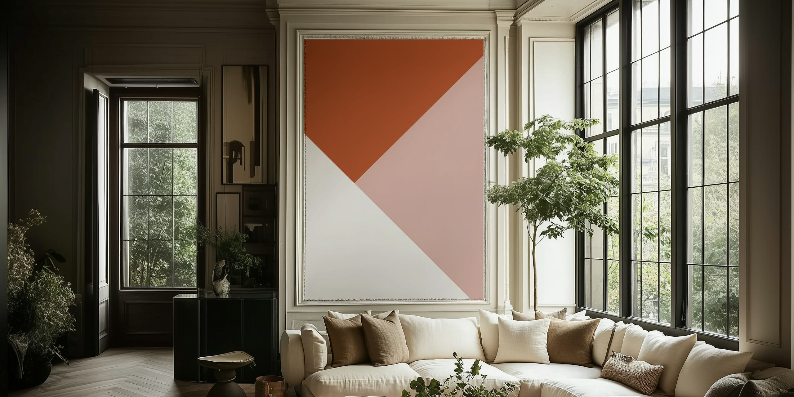 Tapeta Geometric Summer Delight 3 w pokoju