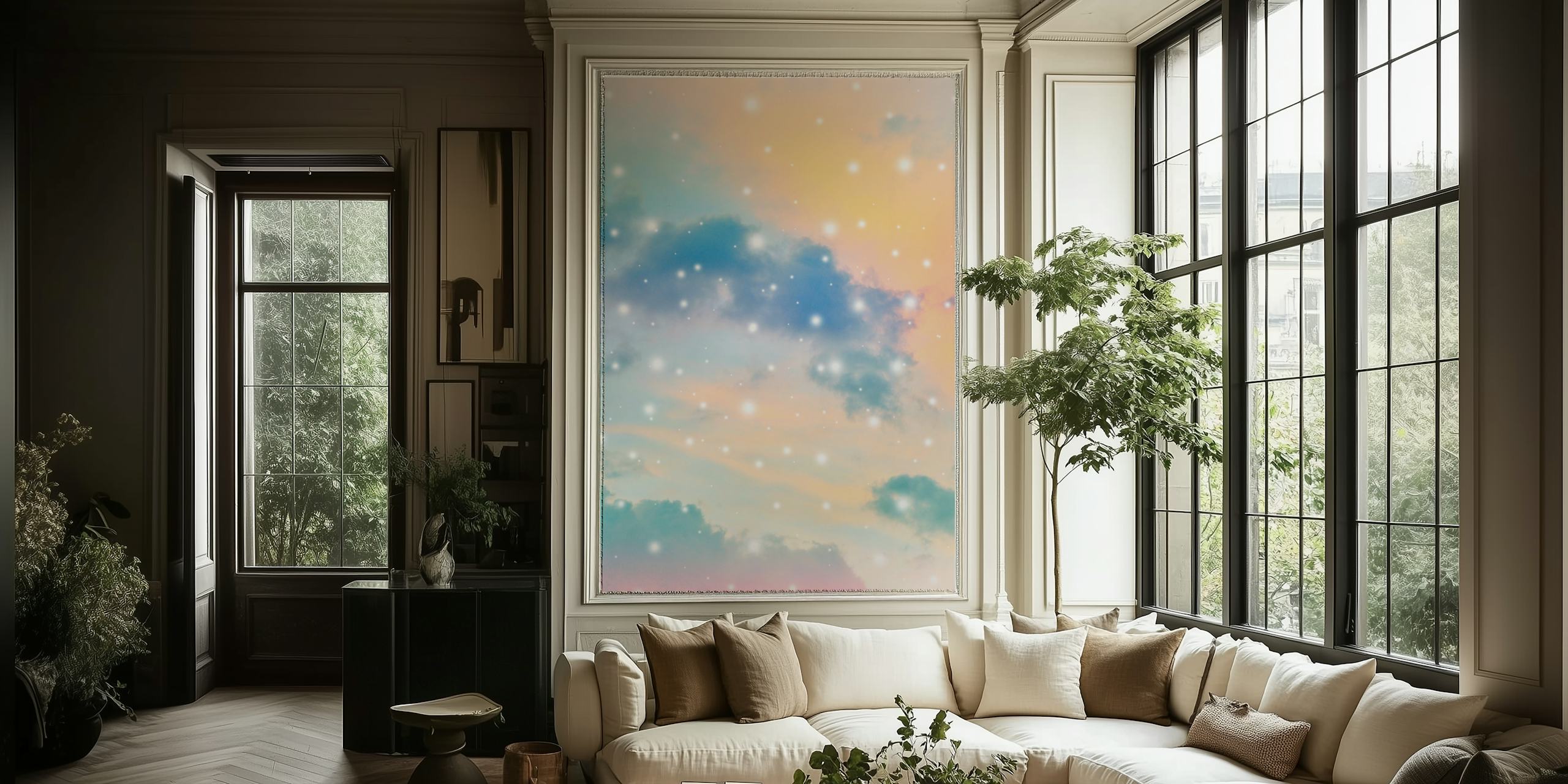Pastel Cosmos Dream 3 wallpaper in a room
