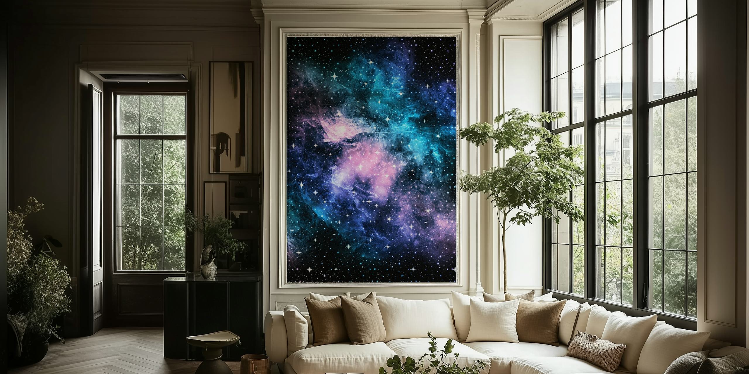 Unicorn Galaxy Nebula Dream tapeta u sobi