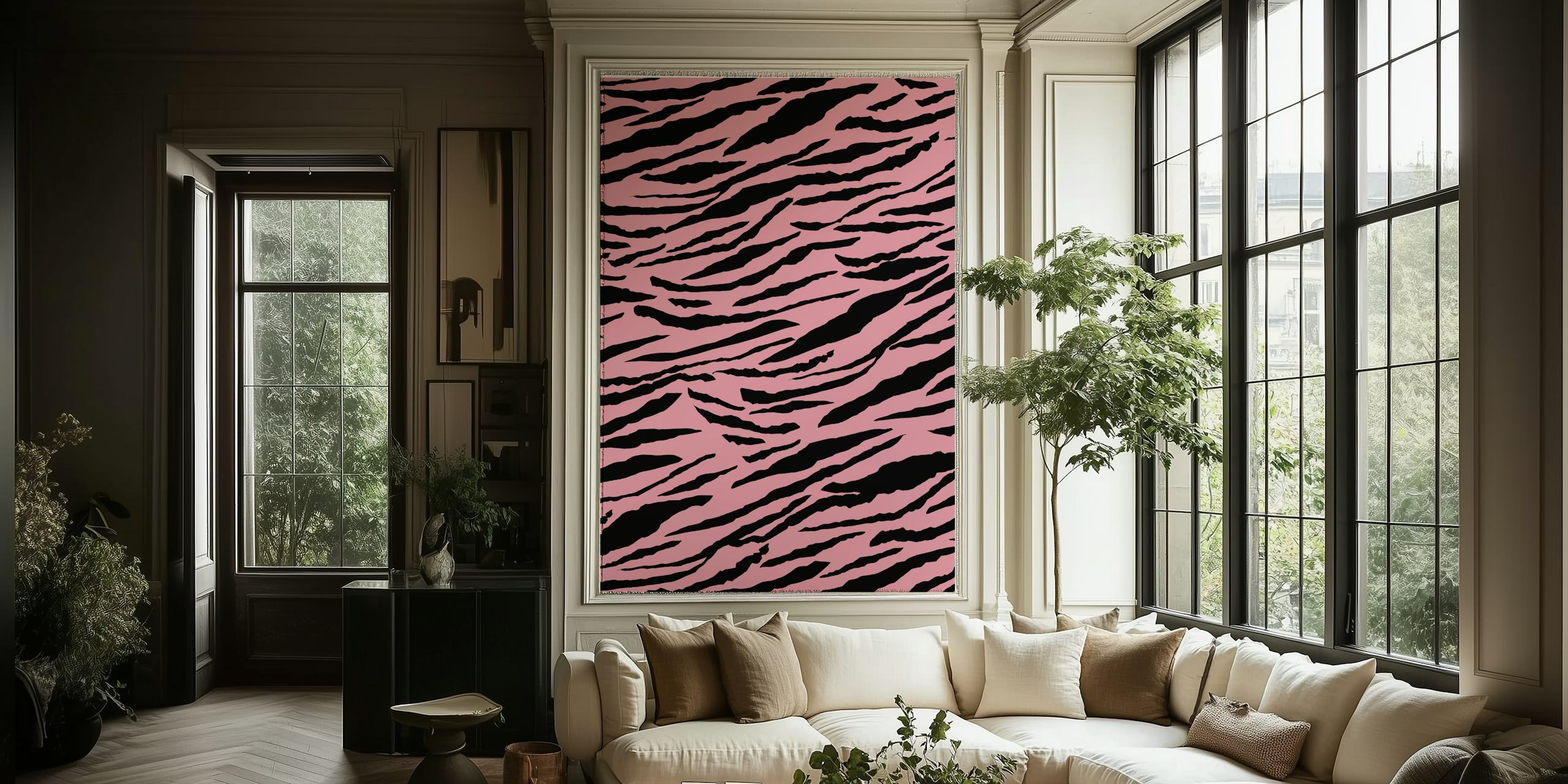 Tapeta Tiger Animal Print Glam 2 v místnosti