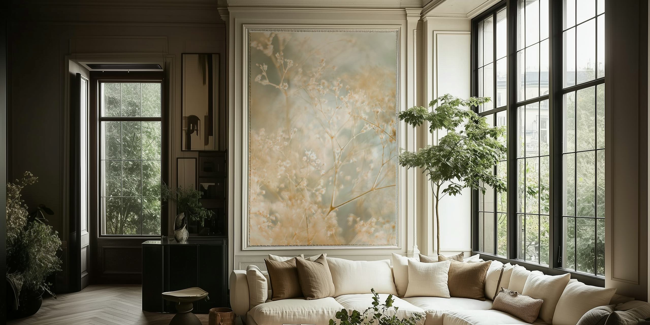 Flower Dreams blomster tapet i et rum