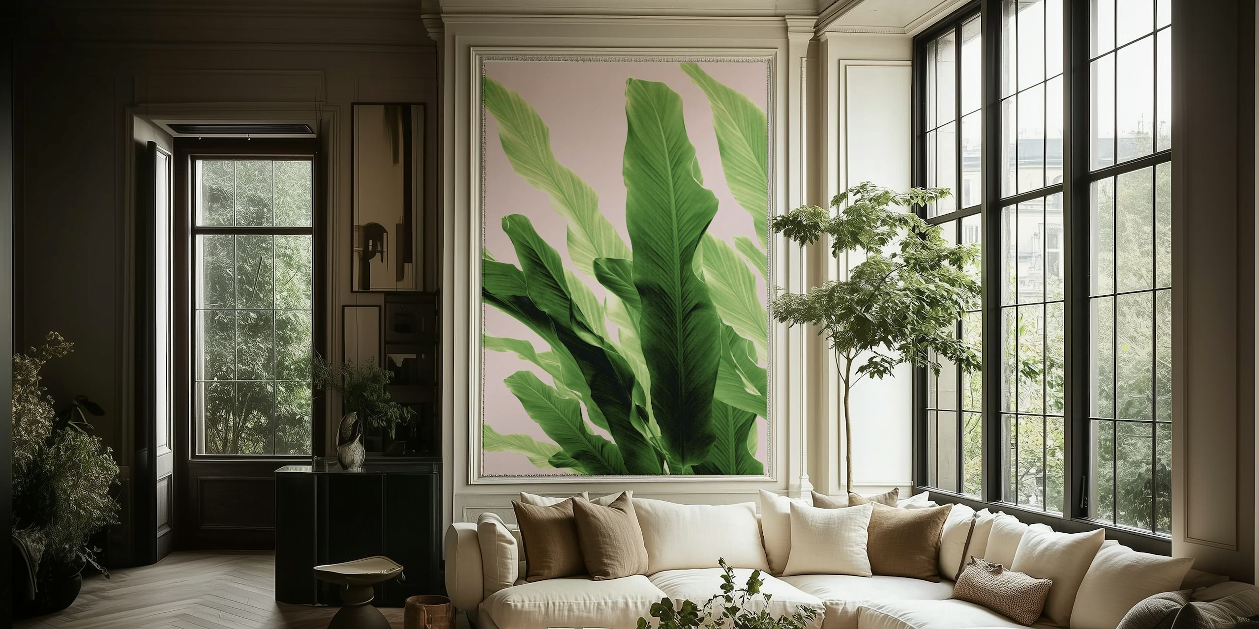 Tropiskt mönster av Banana Leaves Jungle 4