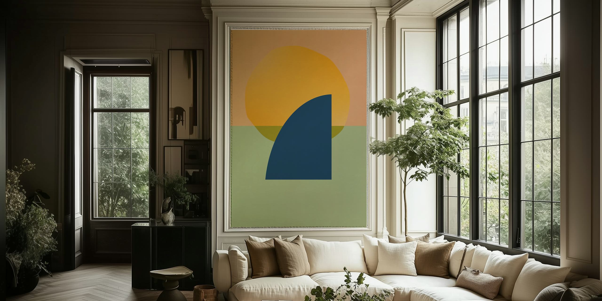 My Blue Boat 1 wallpaper in a room