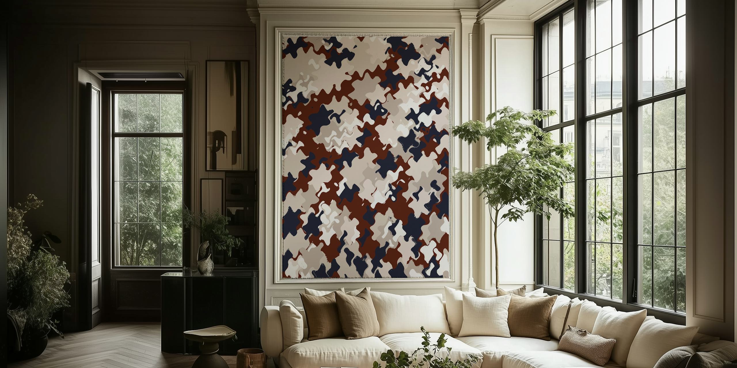 Liquid Berries Pattern tapetti huoneessa