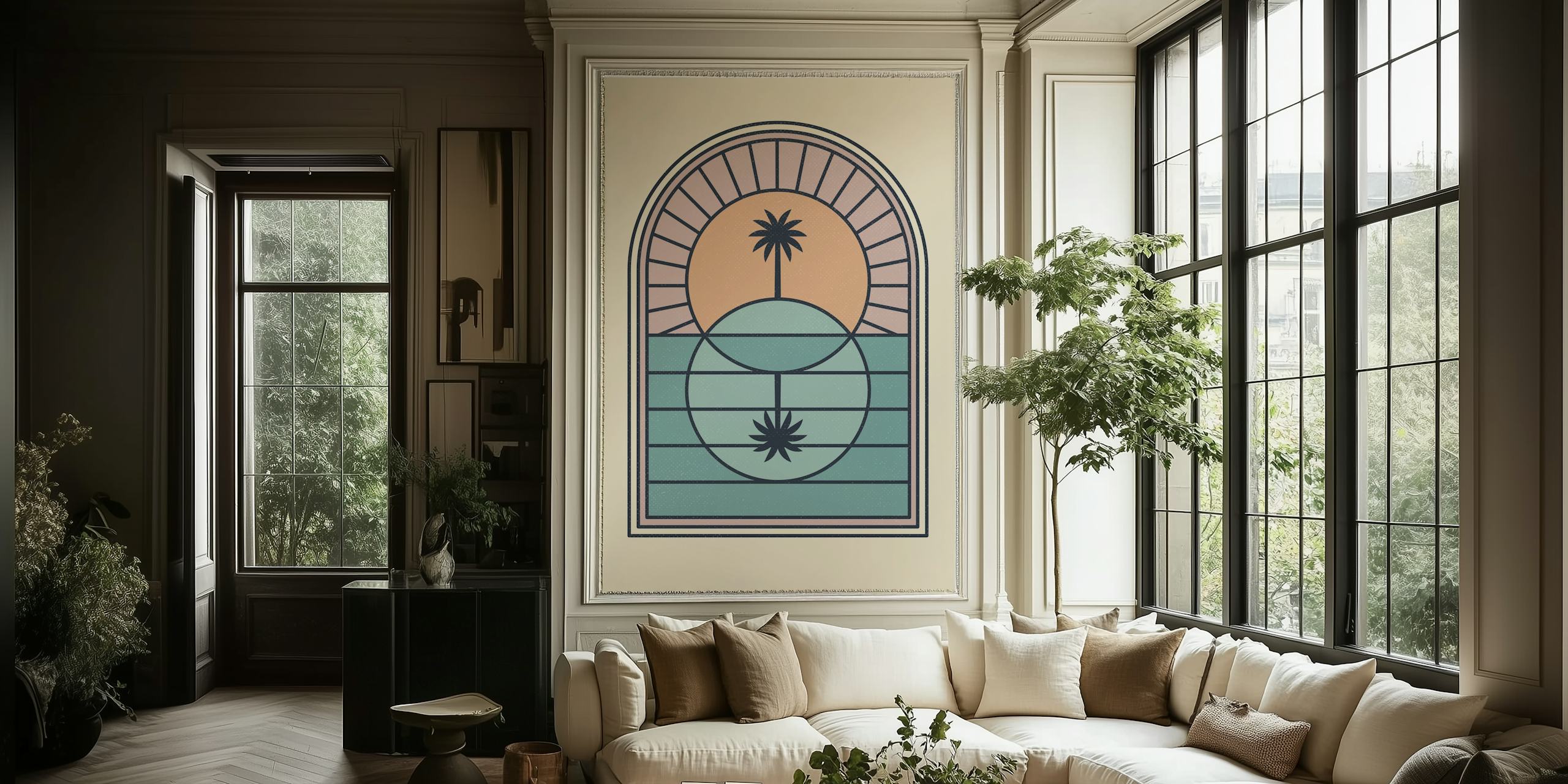 Tapeta Venn Island w aranżacji pokoju