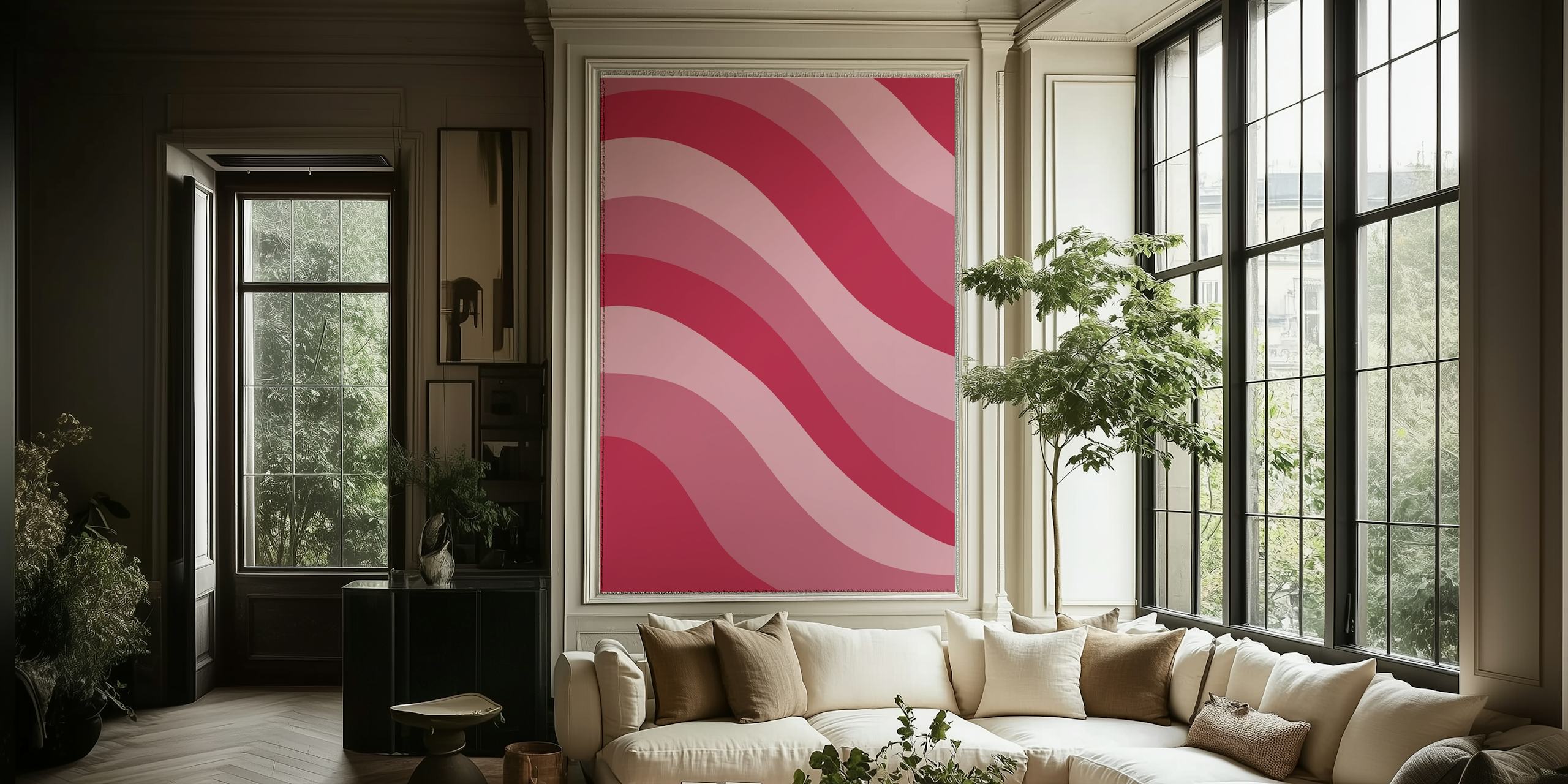 Vibrant Viva Wave Printable Wallpaper inspired from the 70s