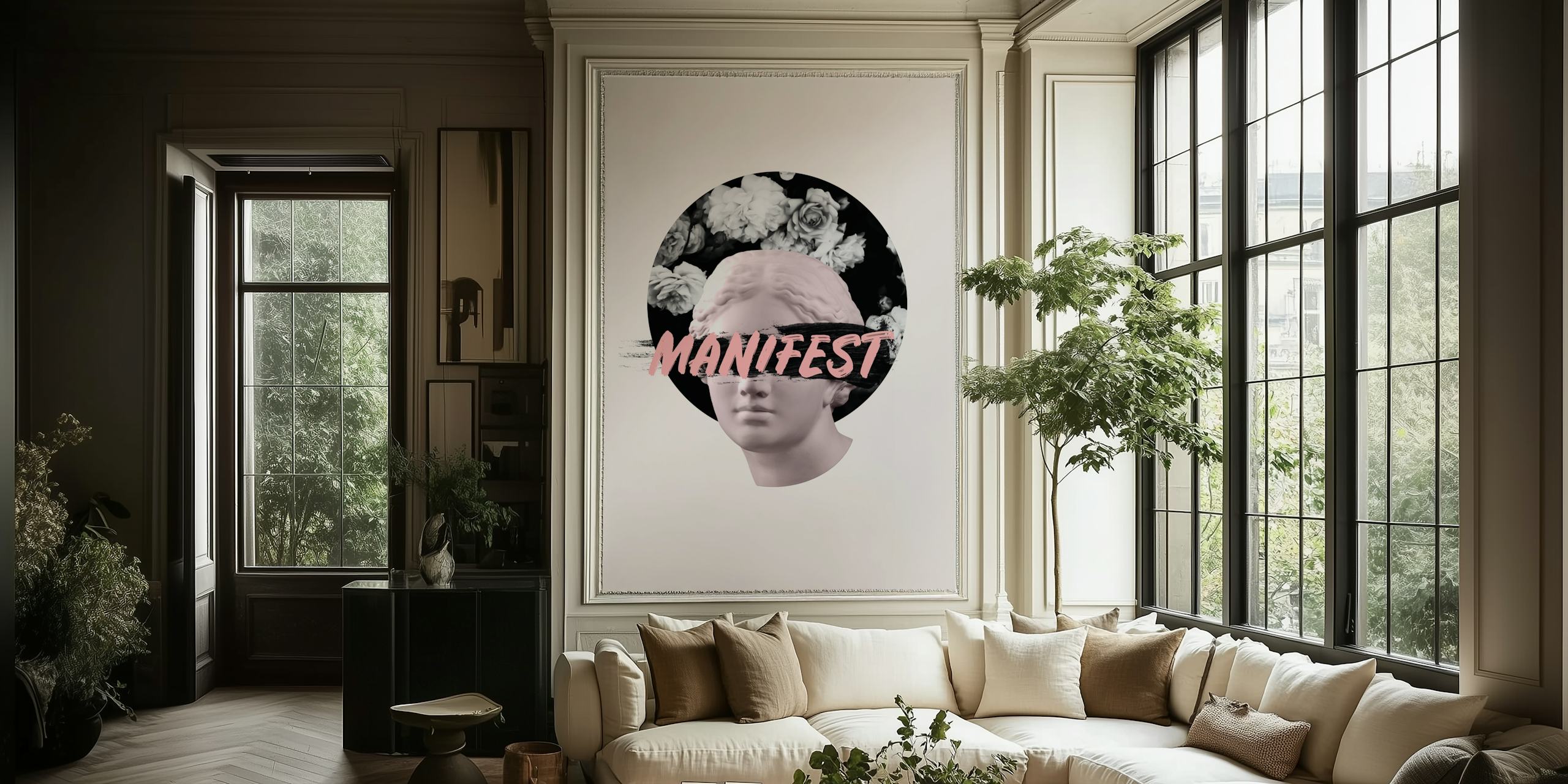 Papel tapiz Manifest Venus Roses en una habitación