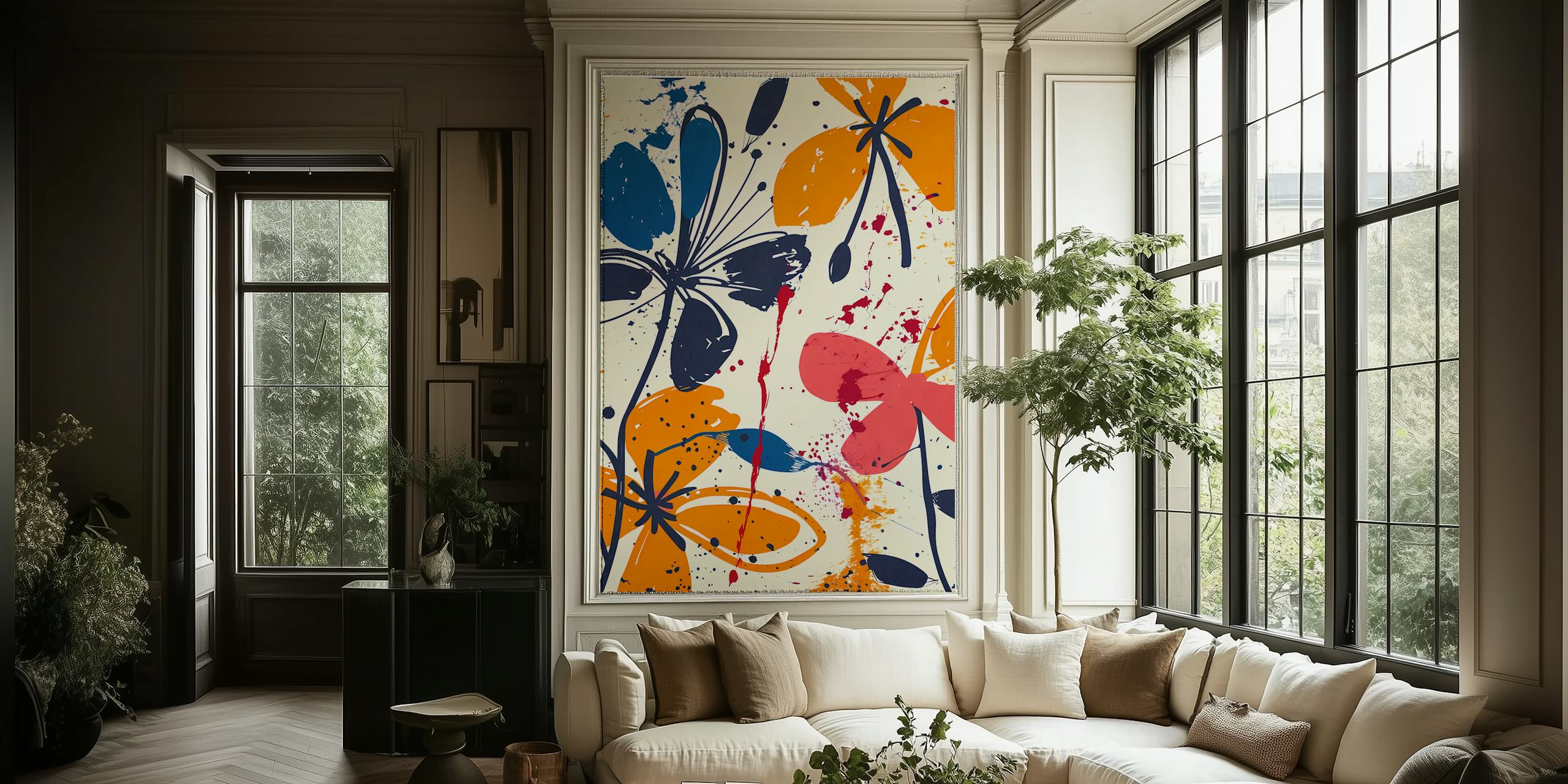 Tapeta Colorful Flowers 2 v pokoji