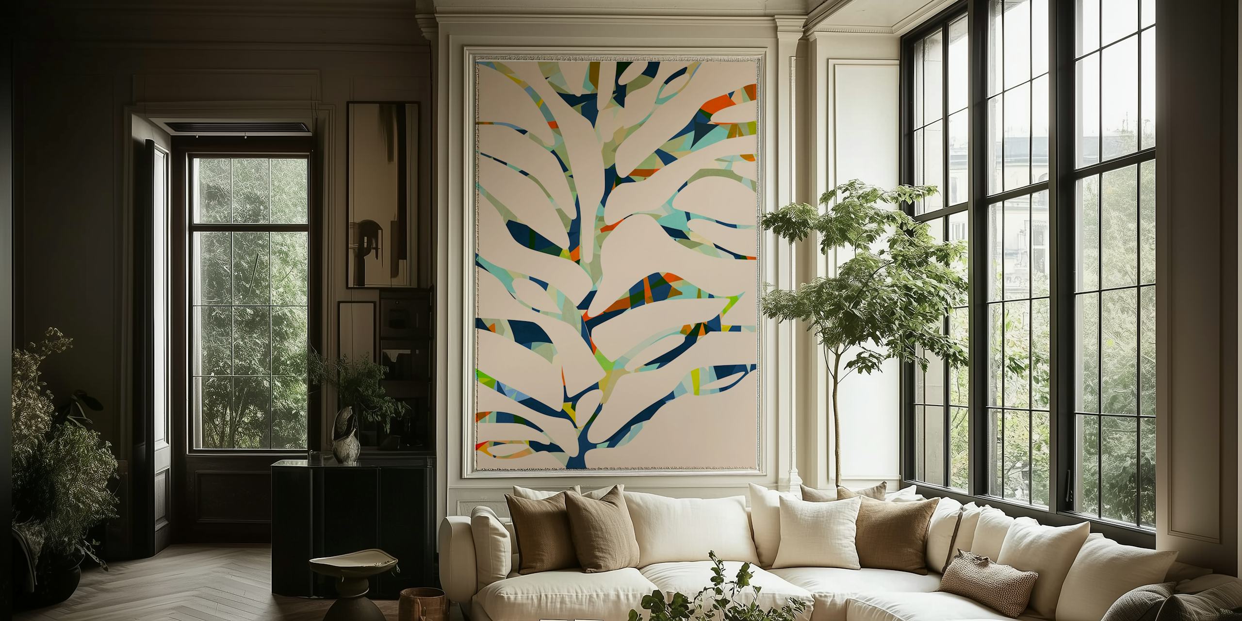 papel de parede Aquarium Tree em um quarto