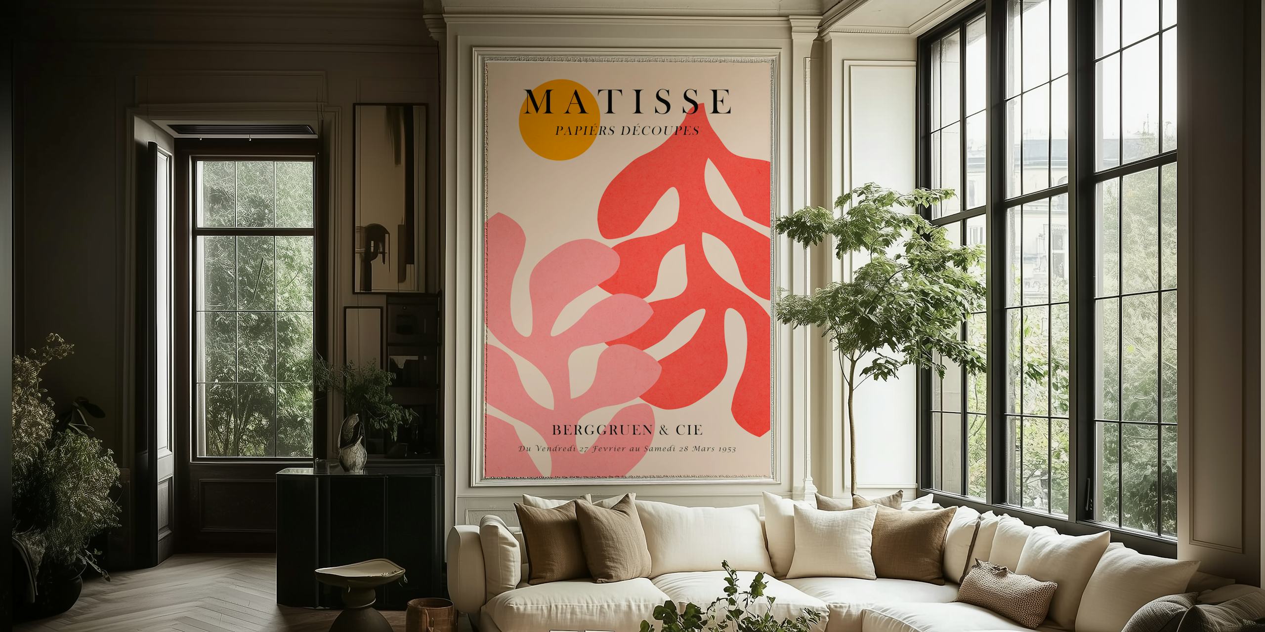 Matisse poster design on wall