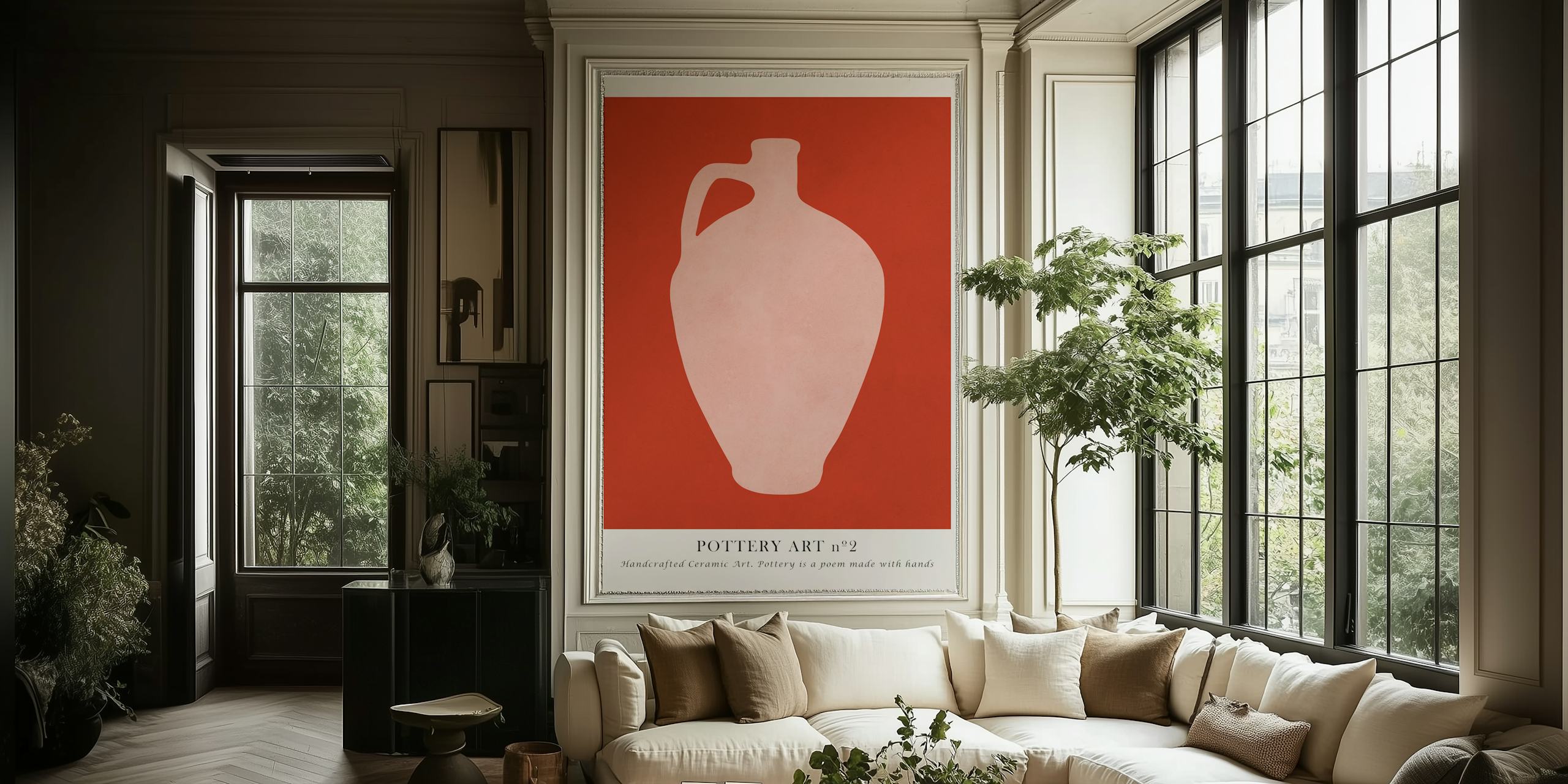 Ceramic Elegance Decor wallpaper in a room