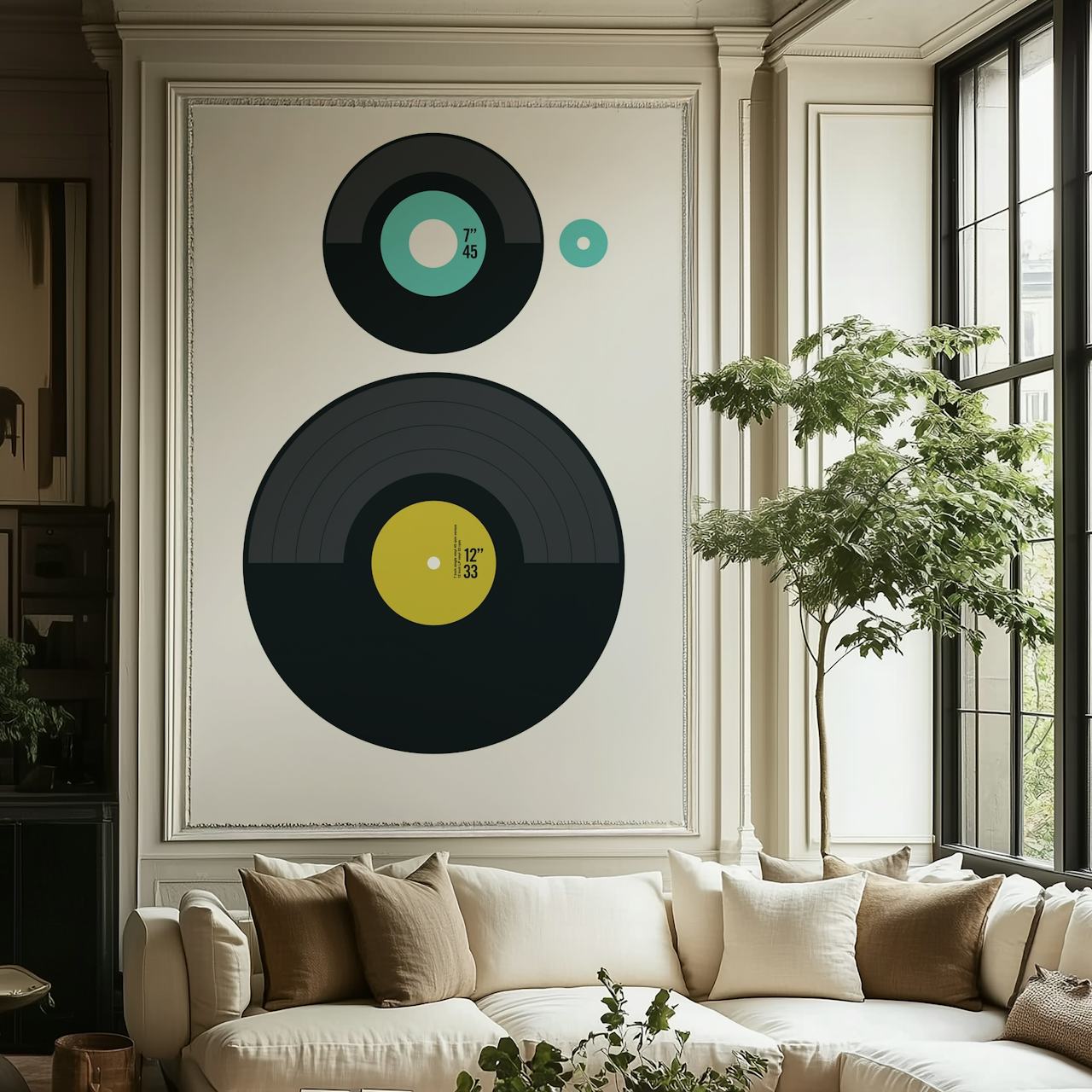 LP vs EP tapetdesign i ett rum