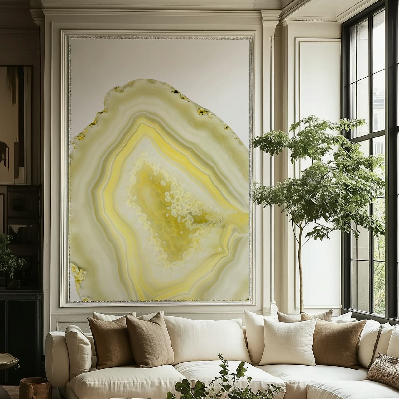 Carta da parati Lemon Twist Agate Dream in una stanza