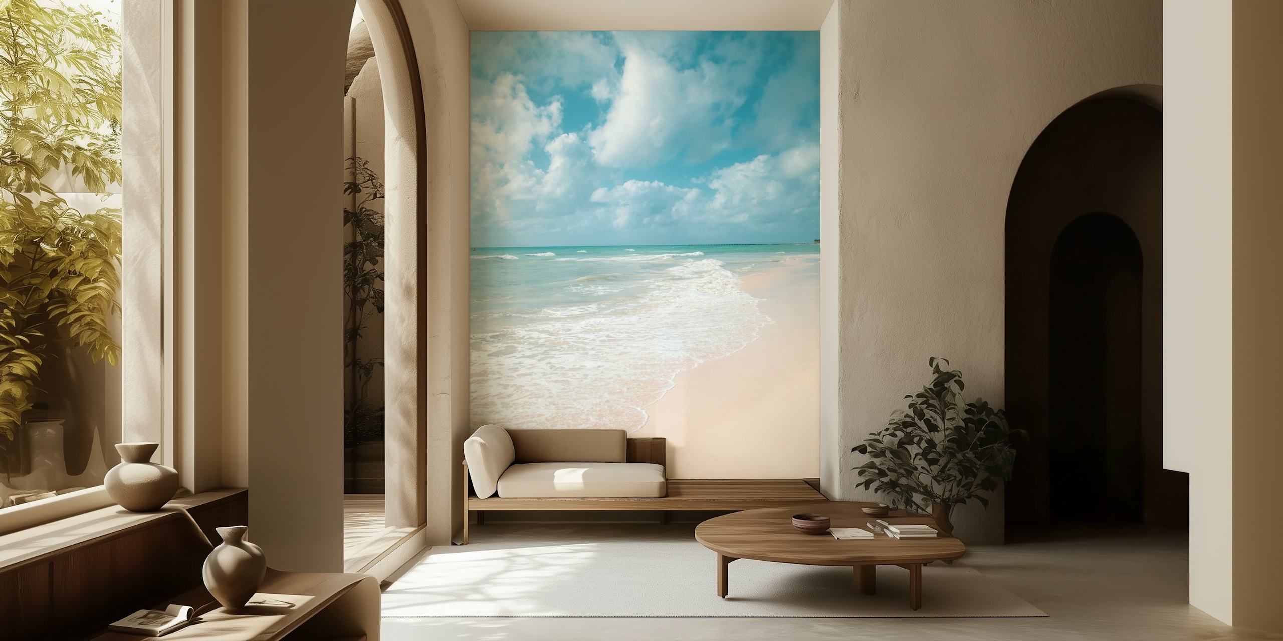 tapeta Caribbean Ocean v nastavení místnosti