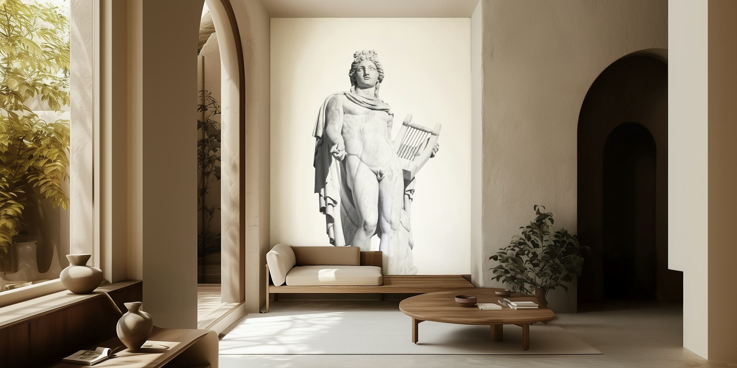 Apollo God of the Sun tapet vist i et rom