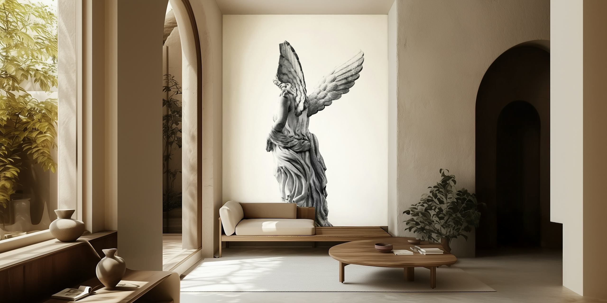 Papel de parede Marble Angel 1 em um quarto