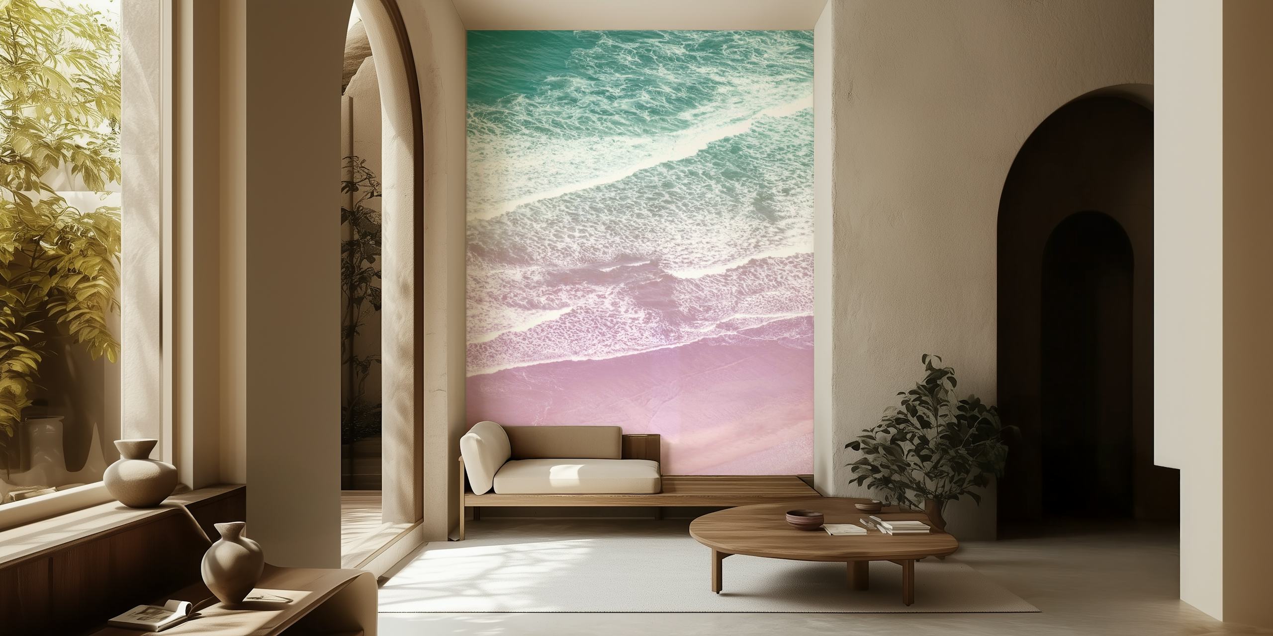 Behang met prachtige oceaangolven
