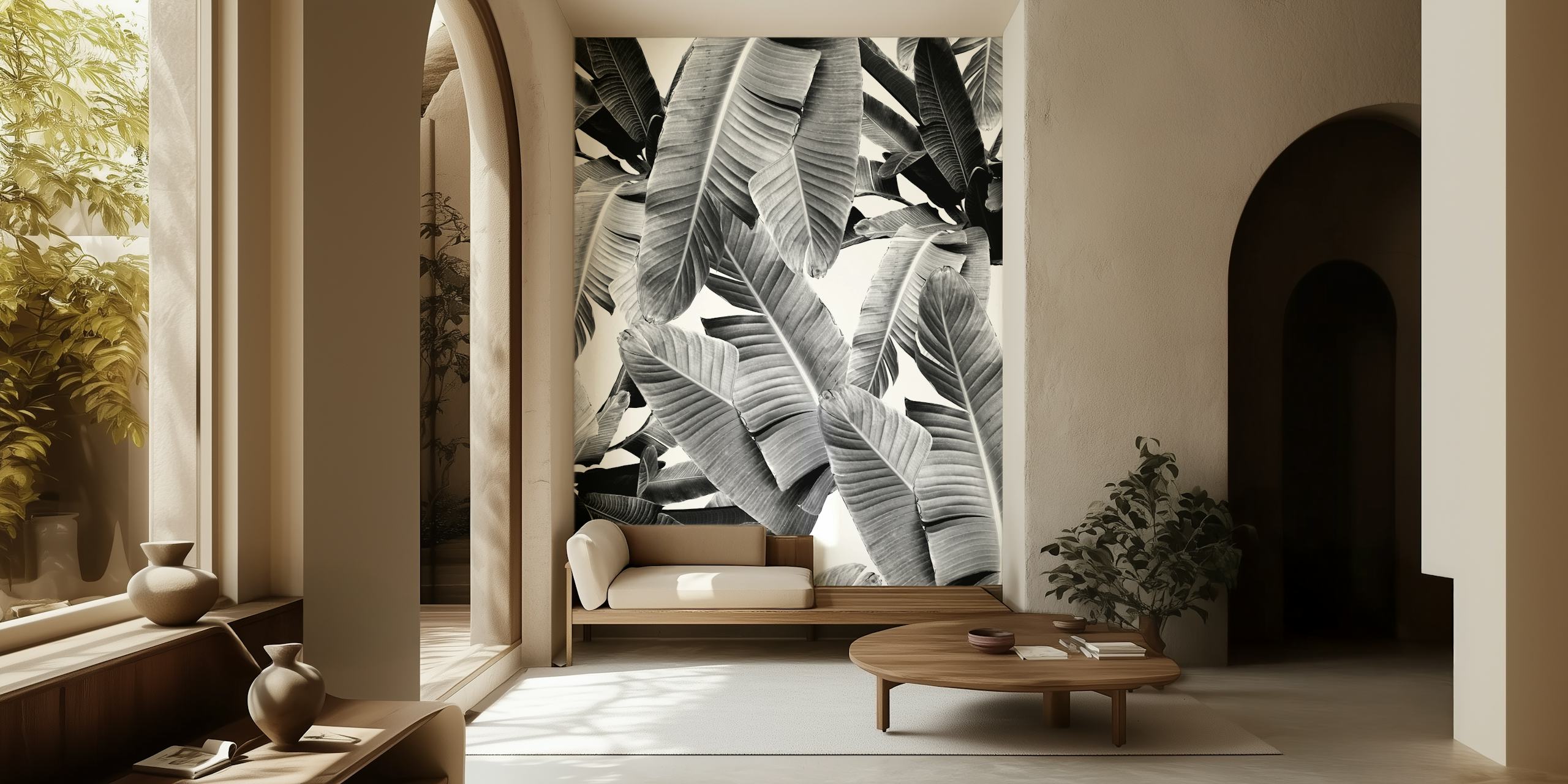 Tapeta Banana Leaves Jungle 3a u sobi