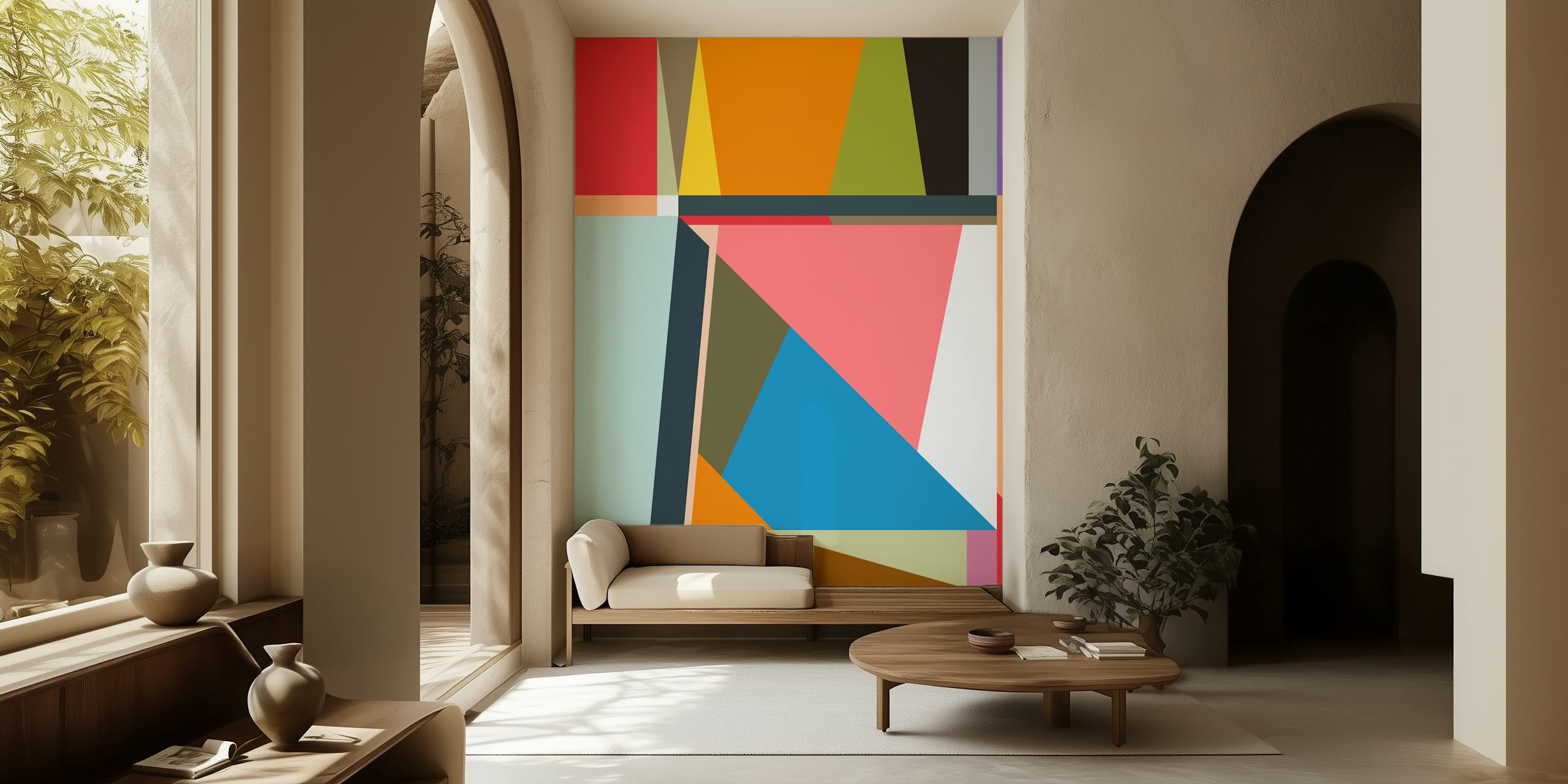 Abstract Composition 929 papel pintado en una habitación