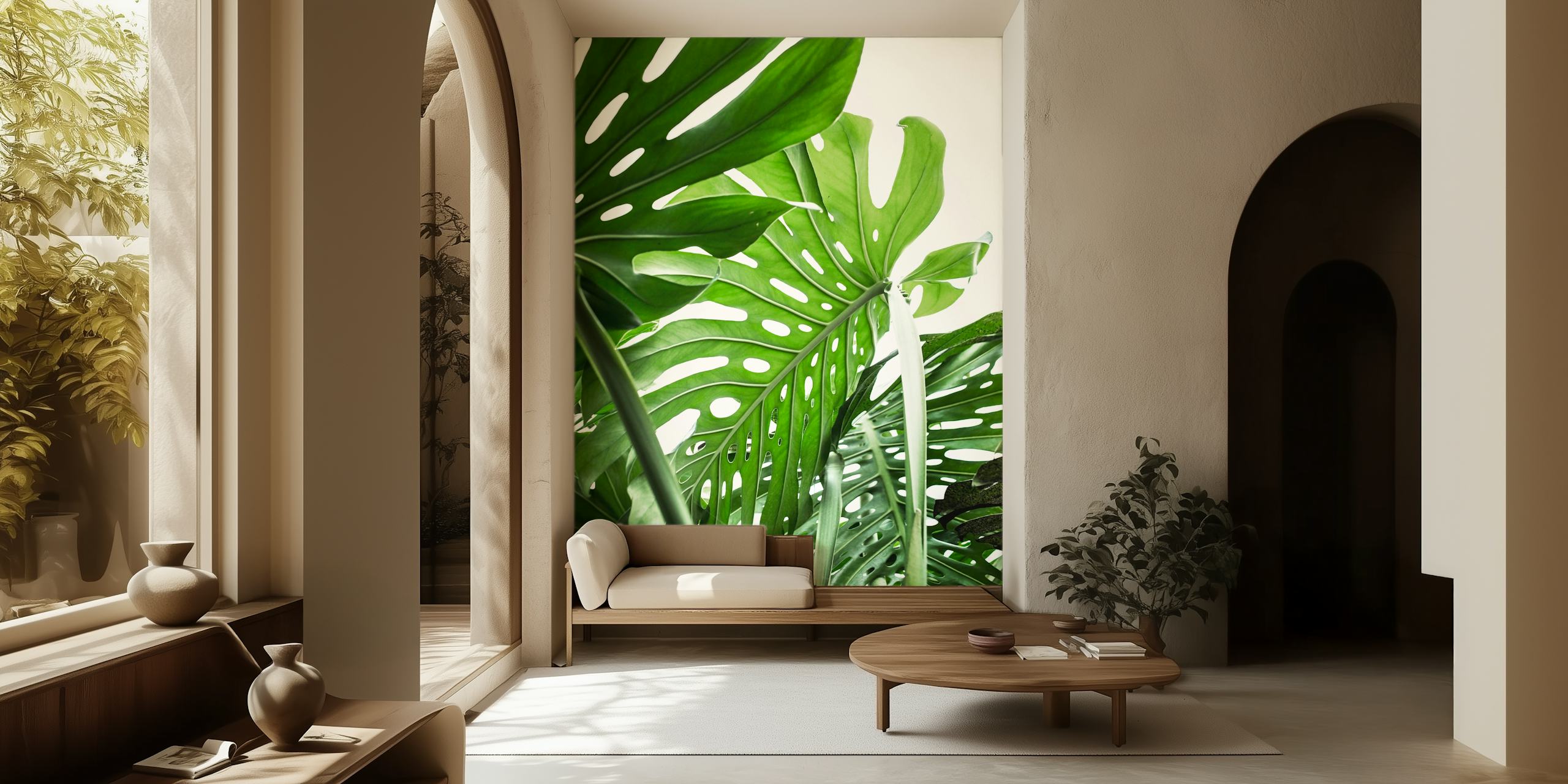 Monstera Jungle tapet i et rom