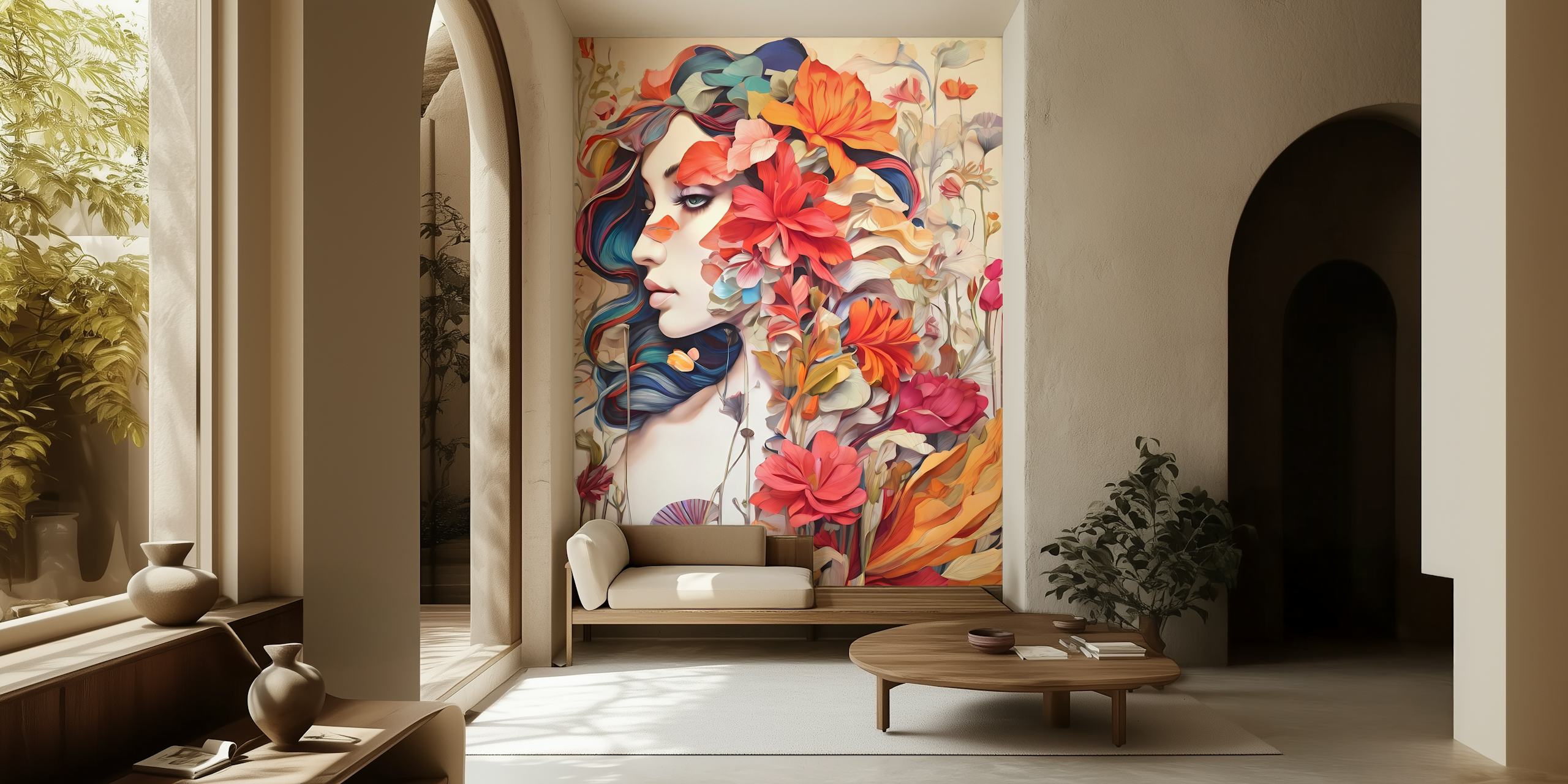 Vibrant Nature Muse 3 behang ontwerp