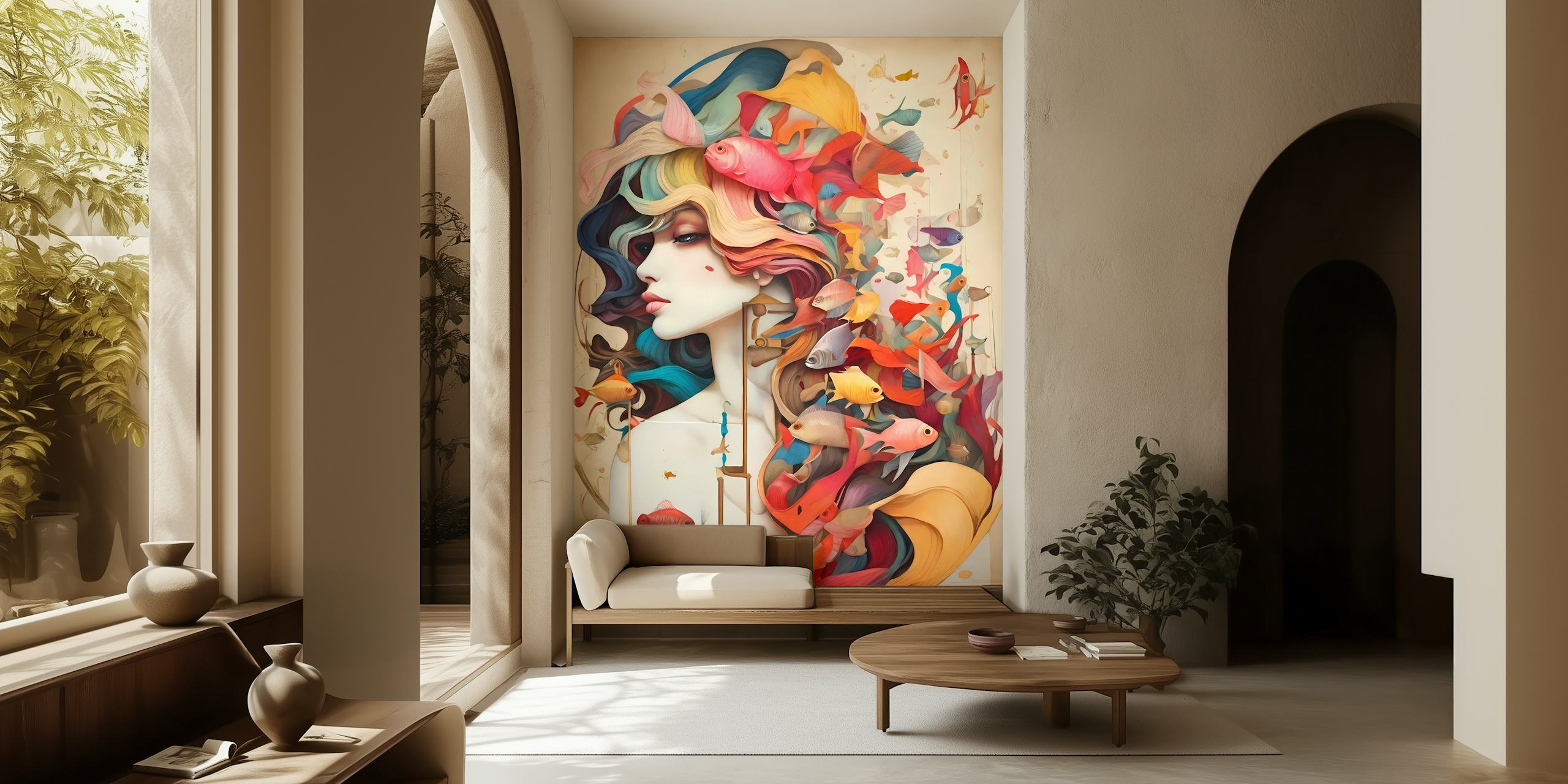 Vibrant Nature Muse 2 tapeta u sobi