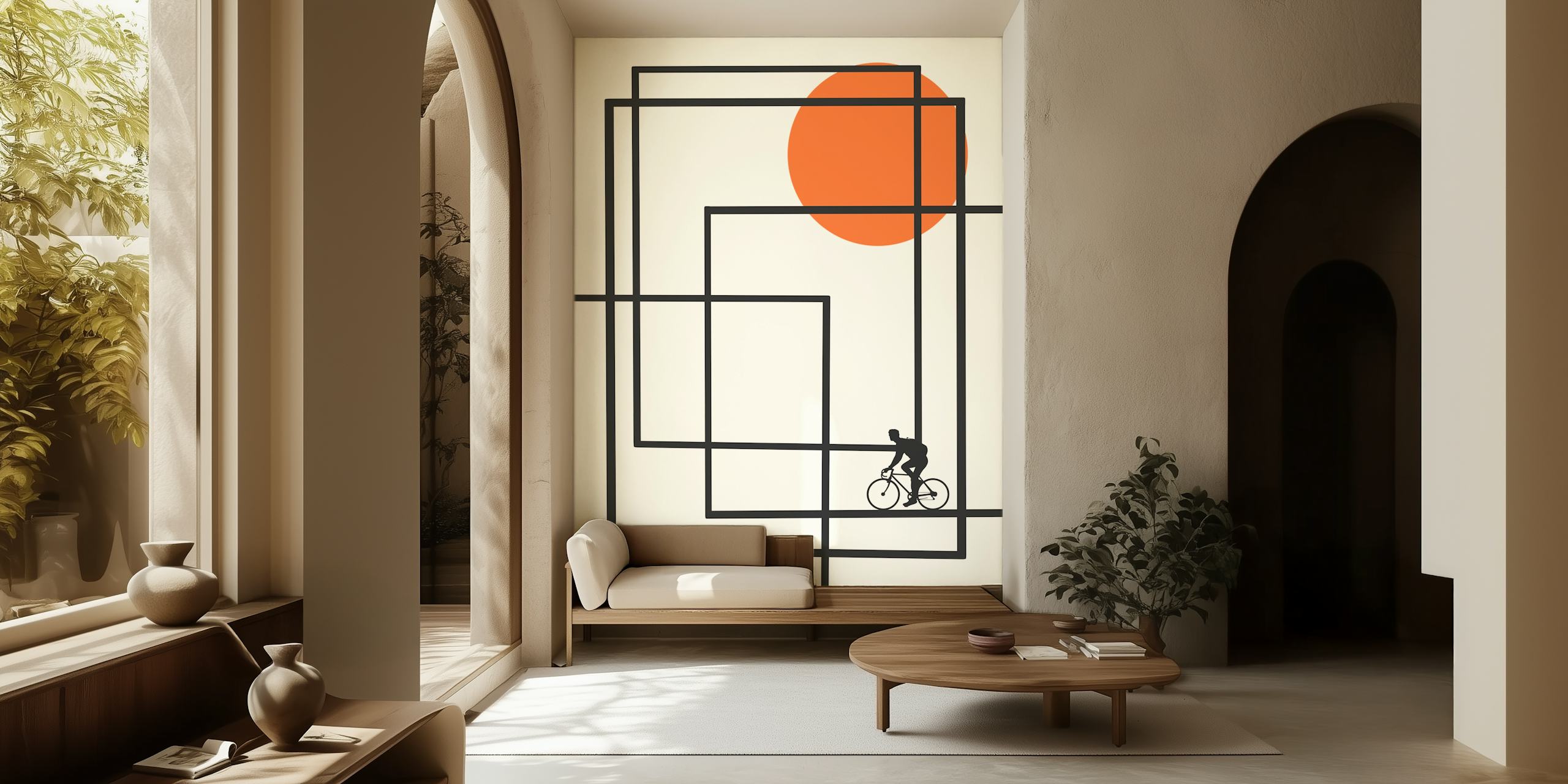 Návrh tapety Minimalist Cycling Journey