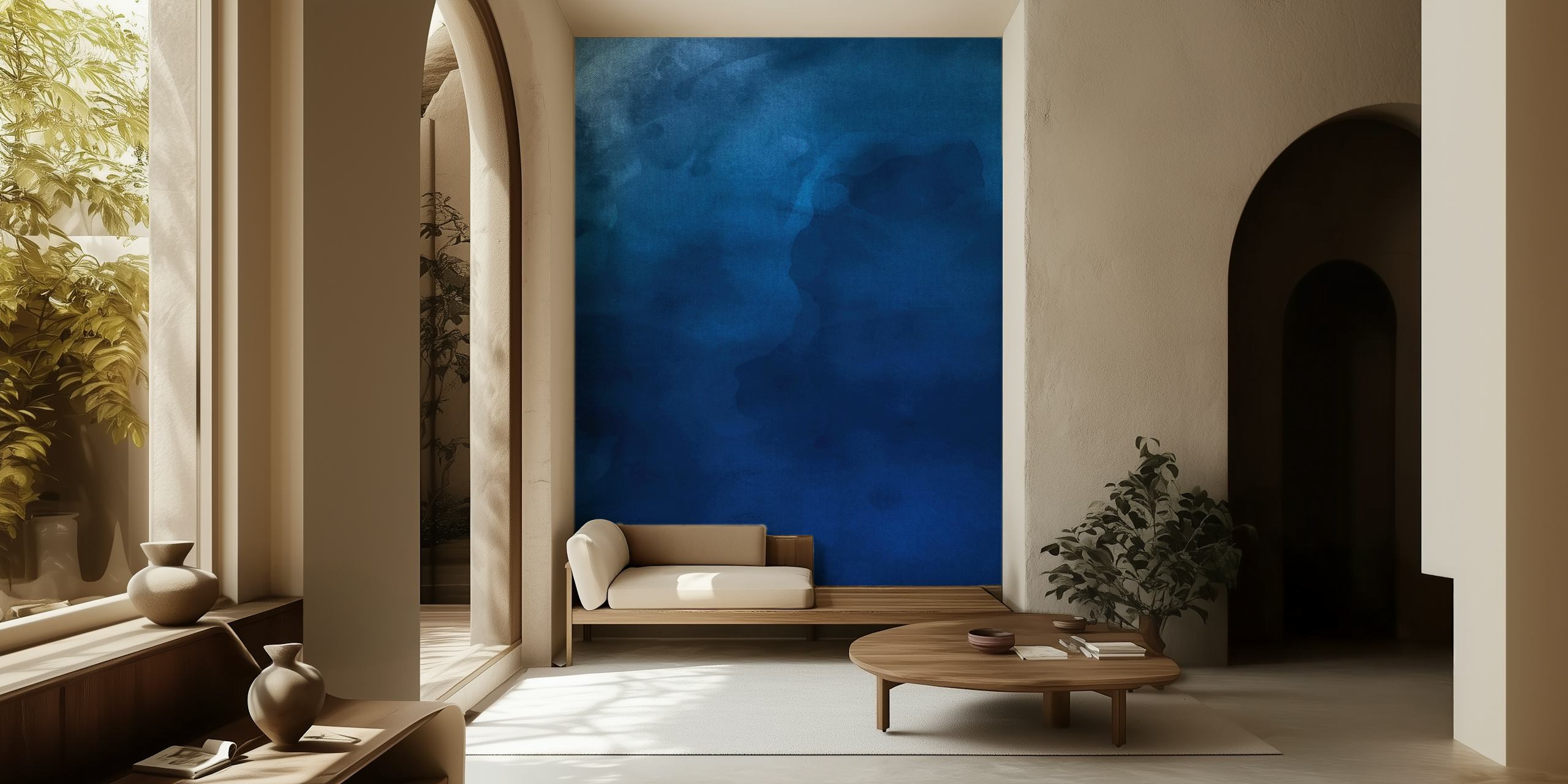 Papier peint Celestial Indigo dans une pièce
