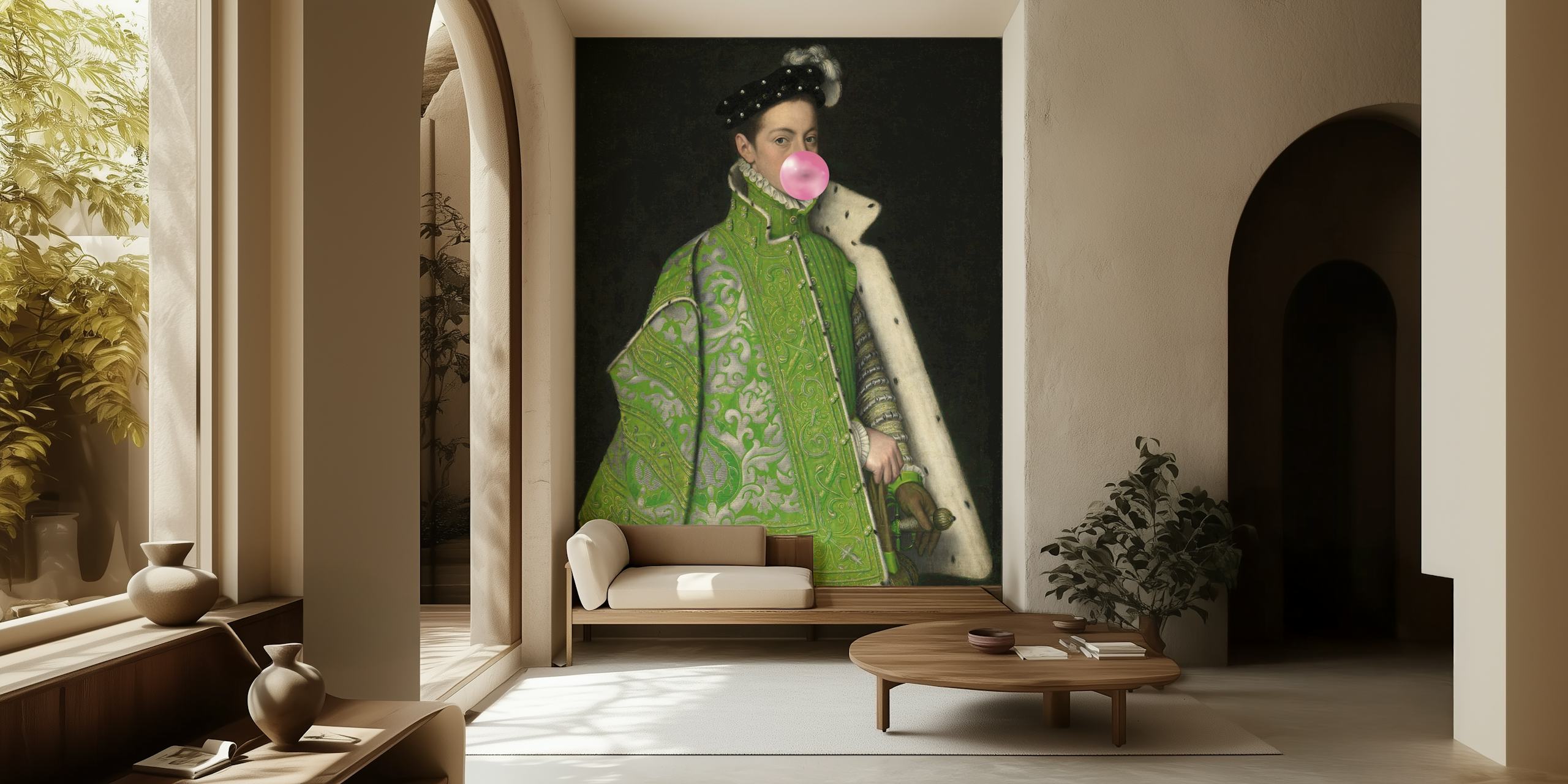 Noble Playful Portrait tapeta v pokoji