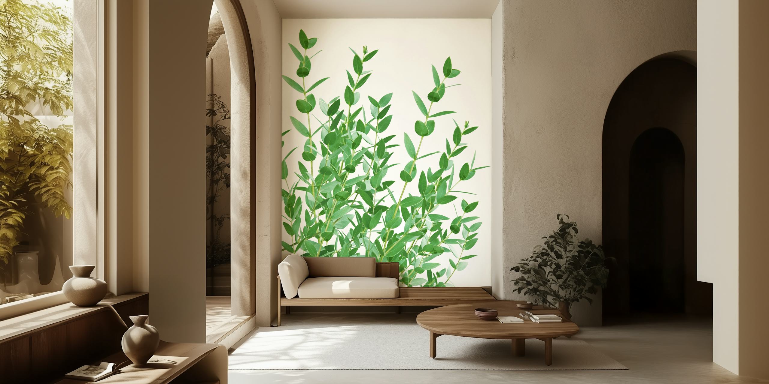 Eucalyptus leaves tapeta w pokoju