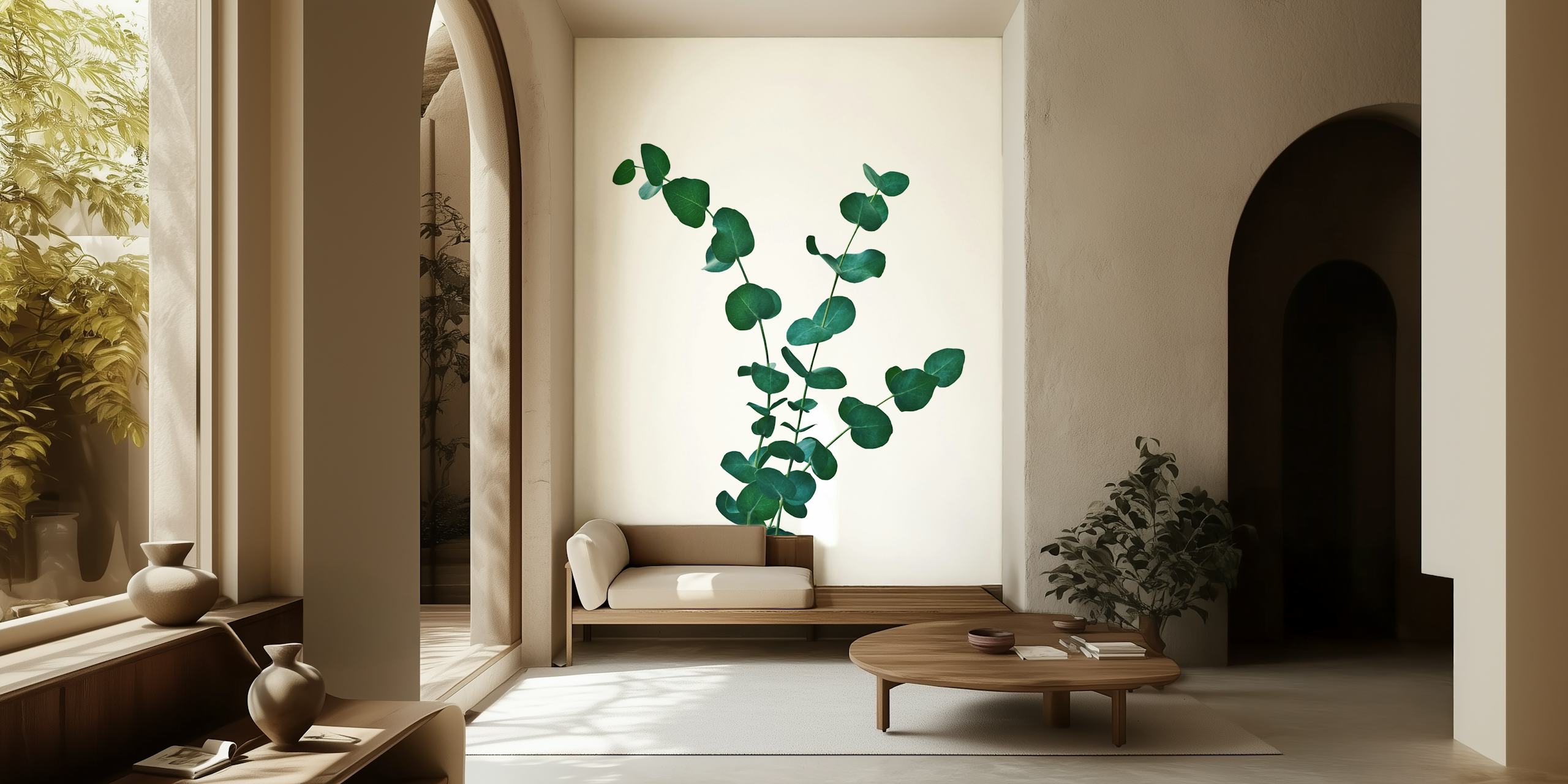 Eucalyptus Dream 1 wallpaper in a room
