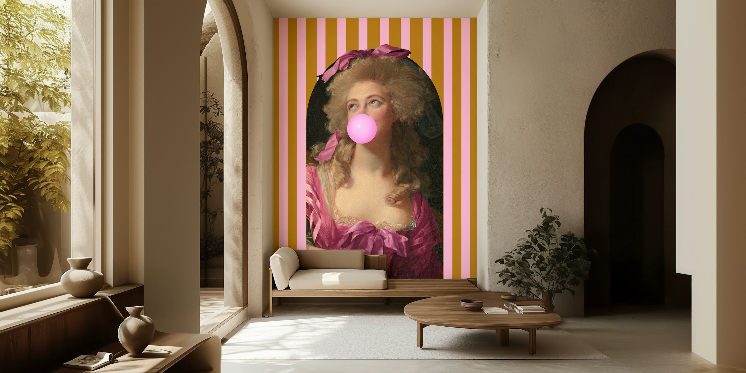 Tapeta Vintage Whimsy Portrait v místnosti