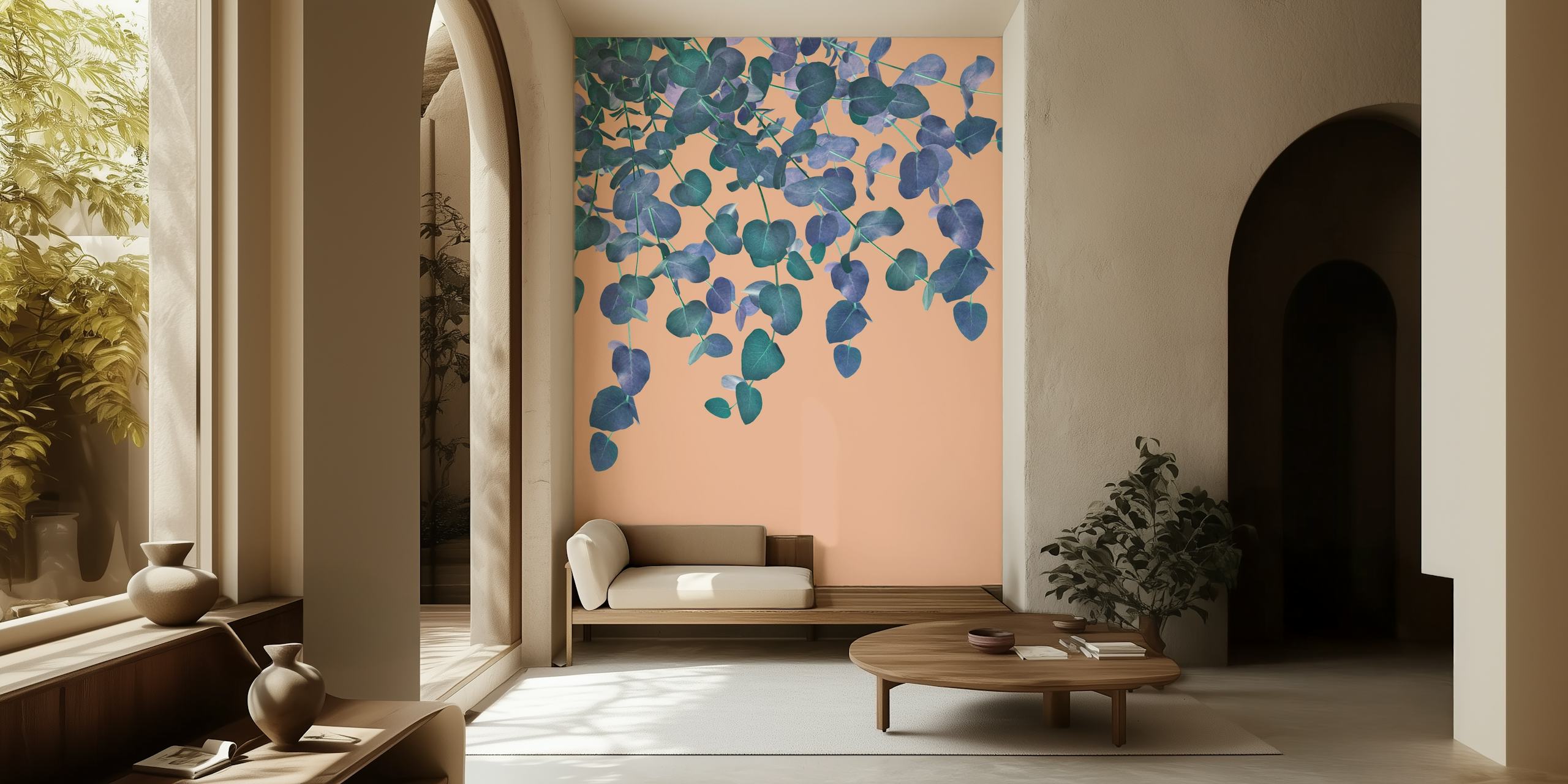 Eucalyptus Delight 4 wallpaper in a room