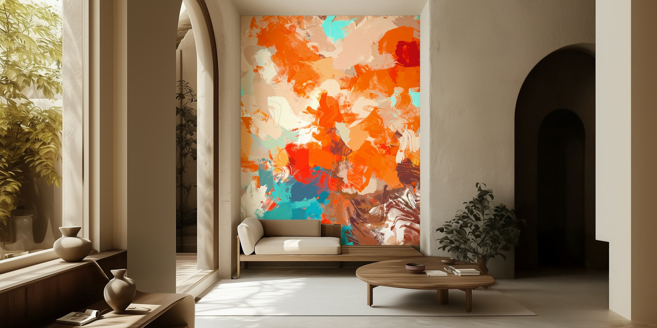 Pleasure Abstract papier peint dans une pièce moderne