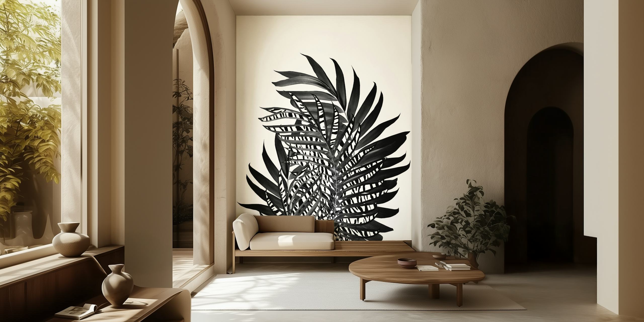 Palm Leaves with Tiger 3 in una stanza
