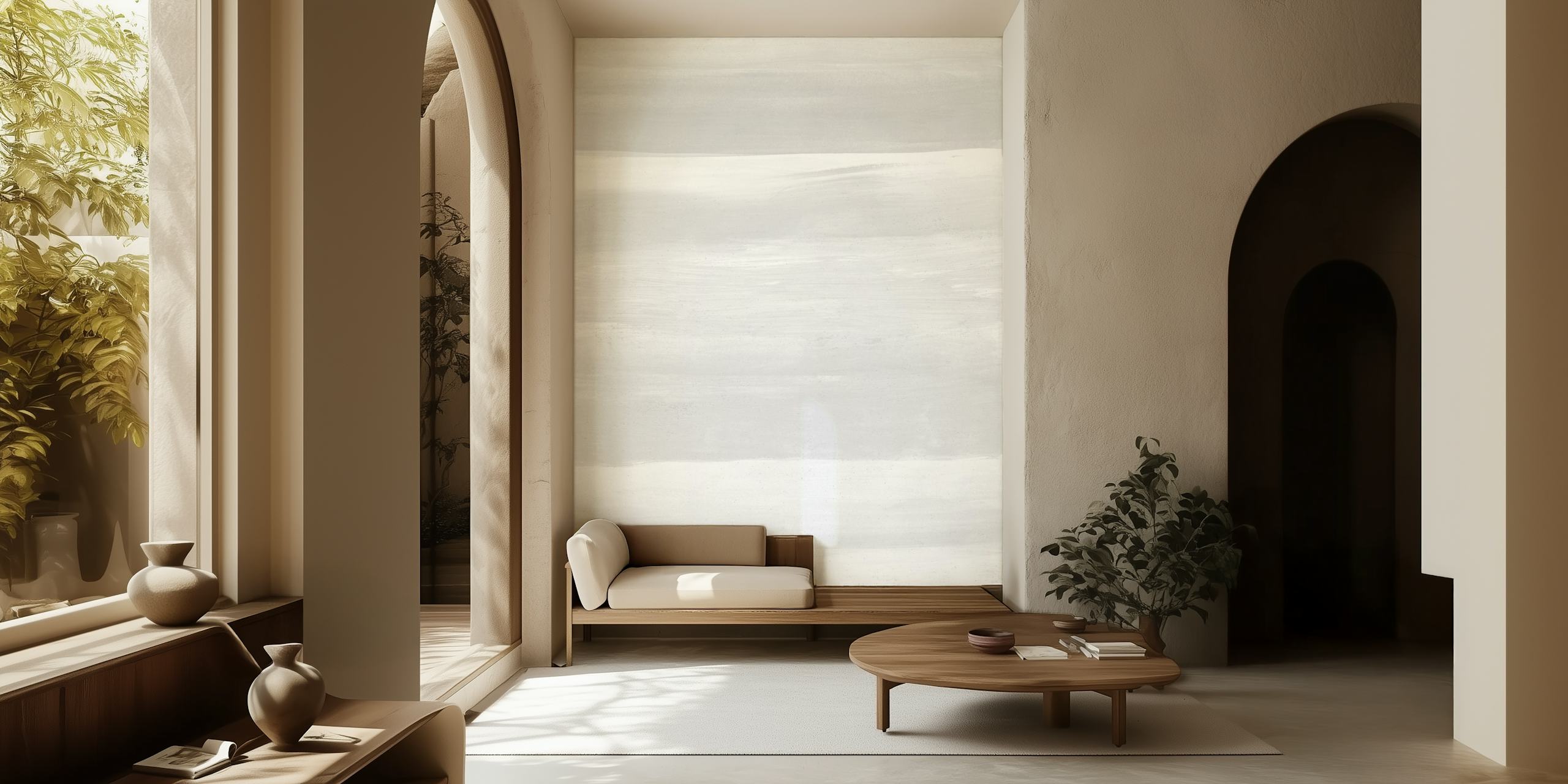 Gray watercolor brushstroke wallpaper with soft tones