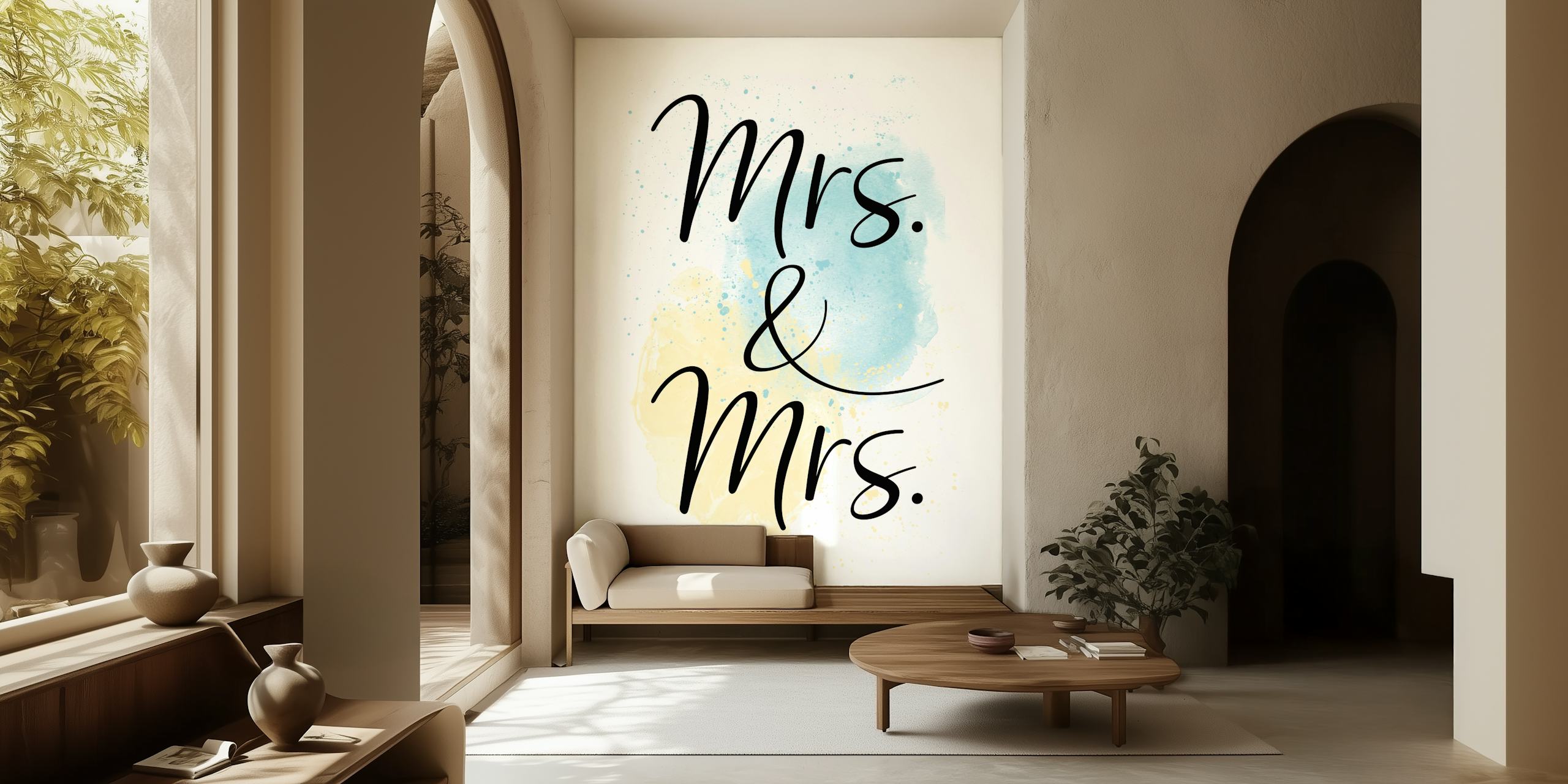 Mrs e Mrs carta da parati in un ambiente camerale