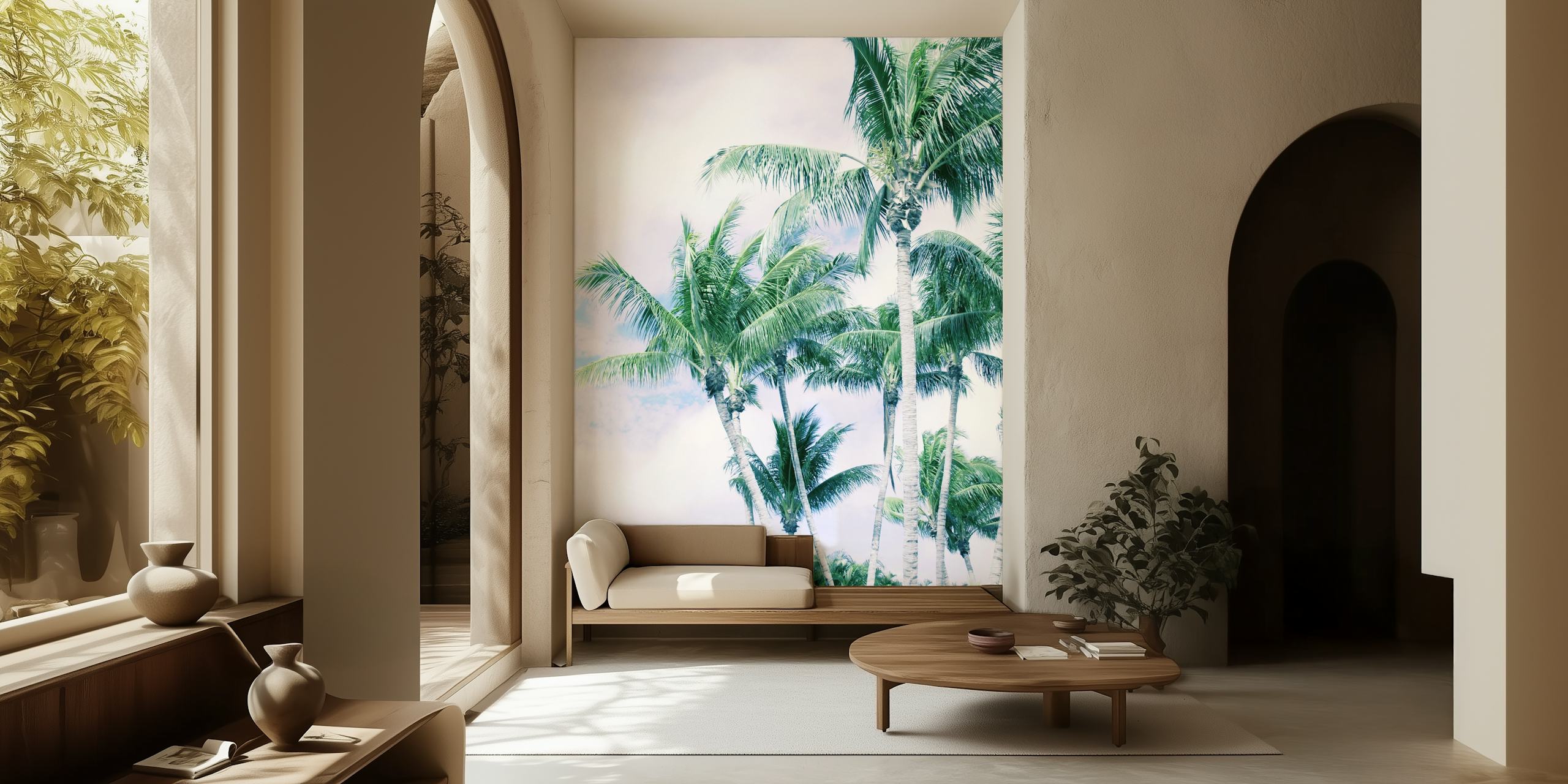 Palm Trees Finesse 3 tapet i ett rum